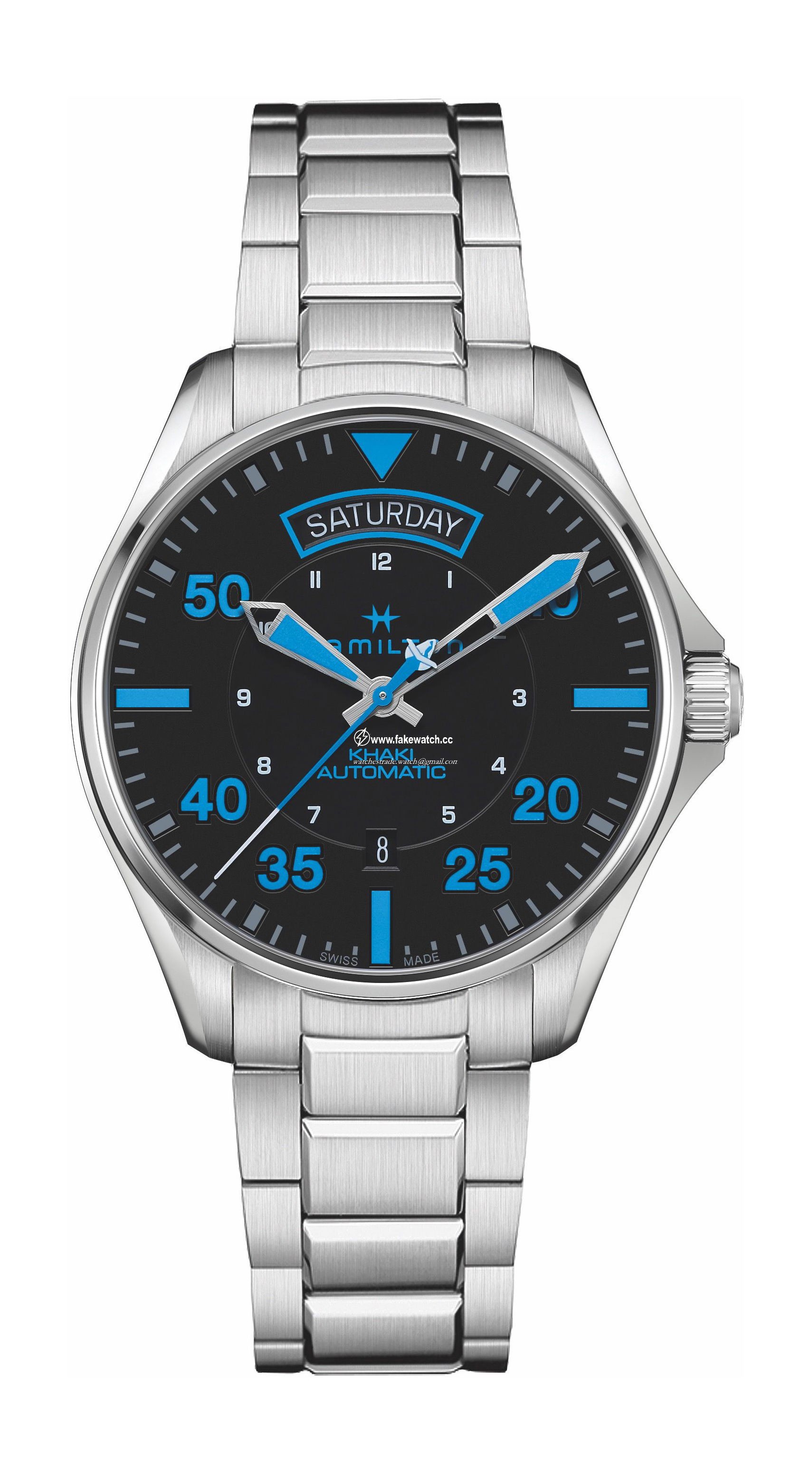 Hamilton Khaki Aviation Khaki Pilot Day-Date – Air Zermatt Auto H64625131