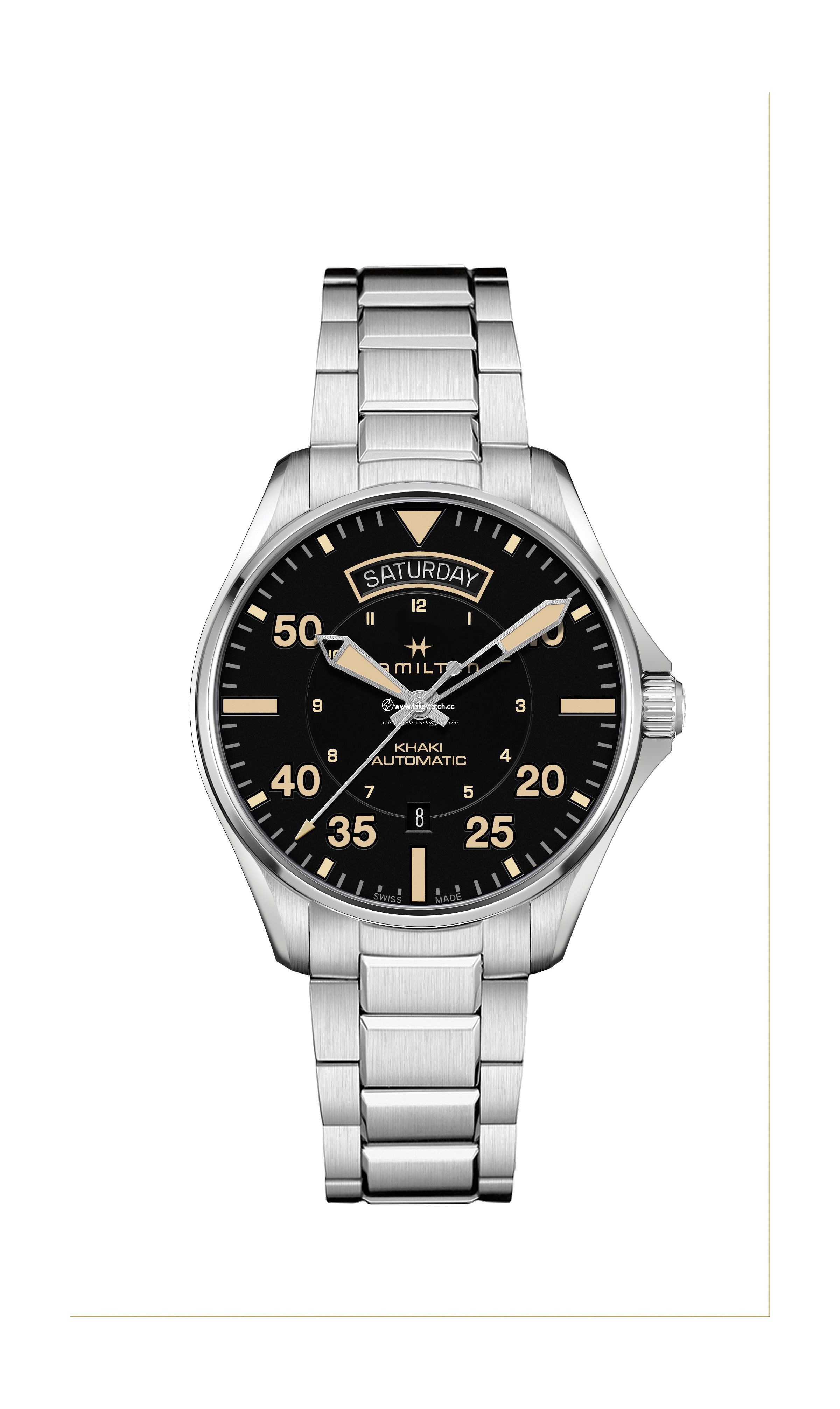 Hamilton Khaki Aviation Khaki Pilot Day Date Auto H64645131