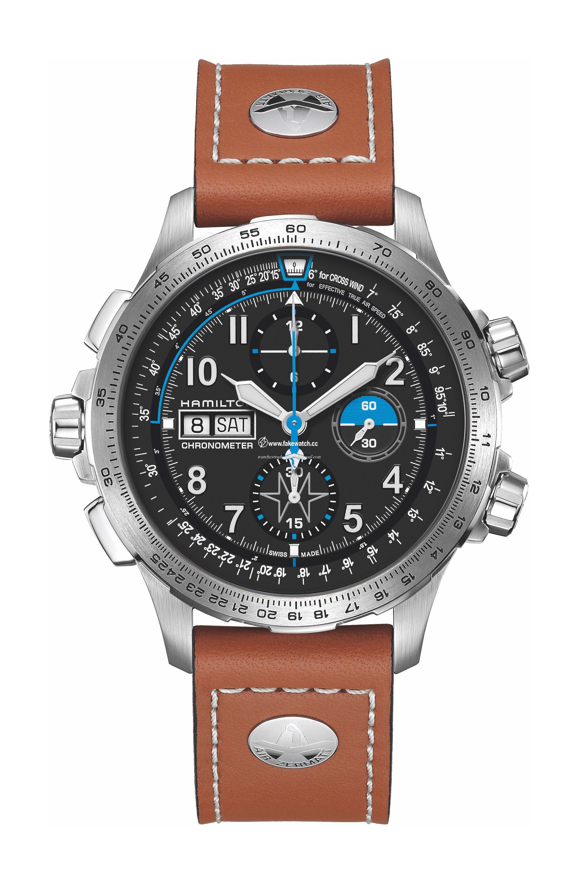 Hamilton Khaki Aviation Khaki X Wind Air Zermatt Auto Chrono H77776531