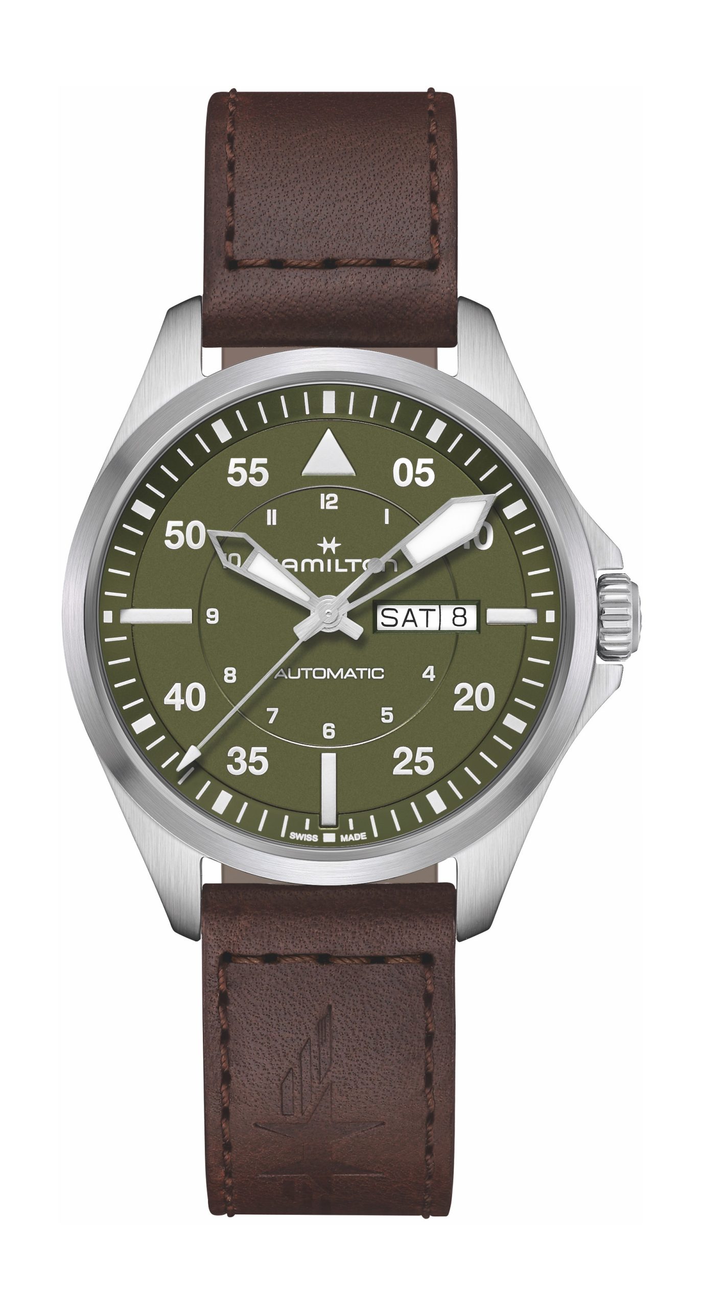 Hamilton Khaki Aviation Pilot Day-Date 42 H64635560