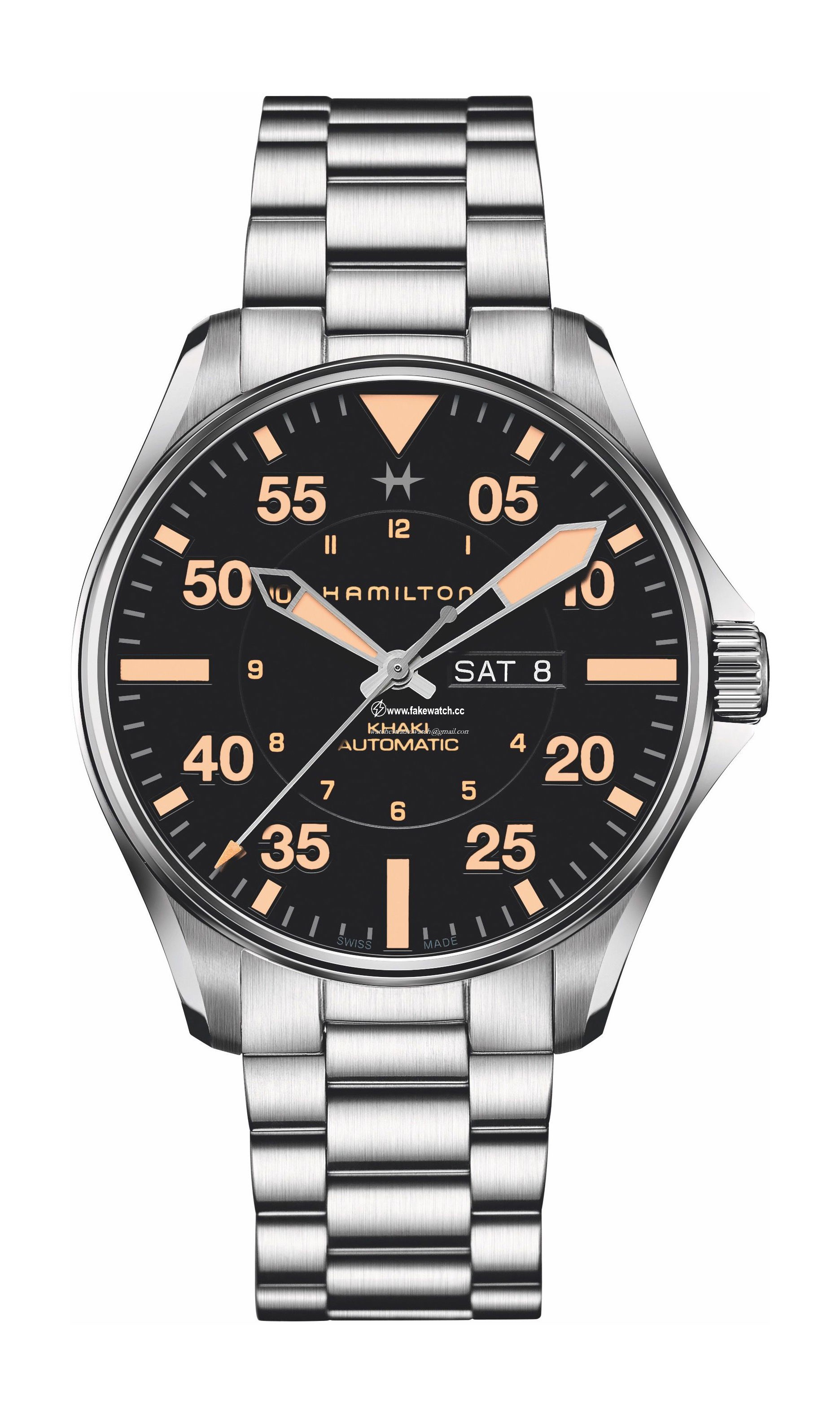 Hamilton Khaki Aviation Pilot Day Date Auto H64725131