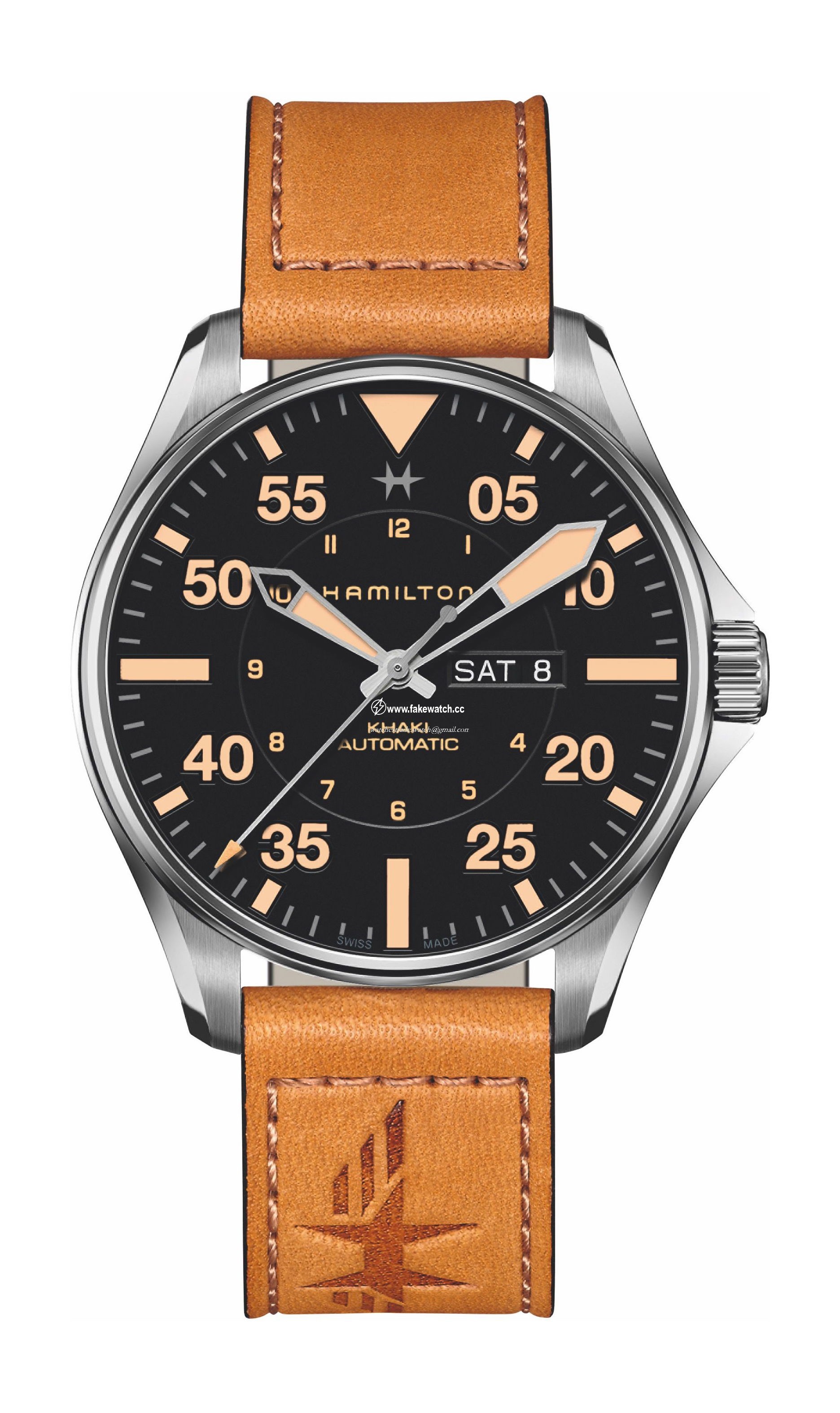 Hamilton Khaki Aviation Pilot Day Date Auto H64725531