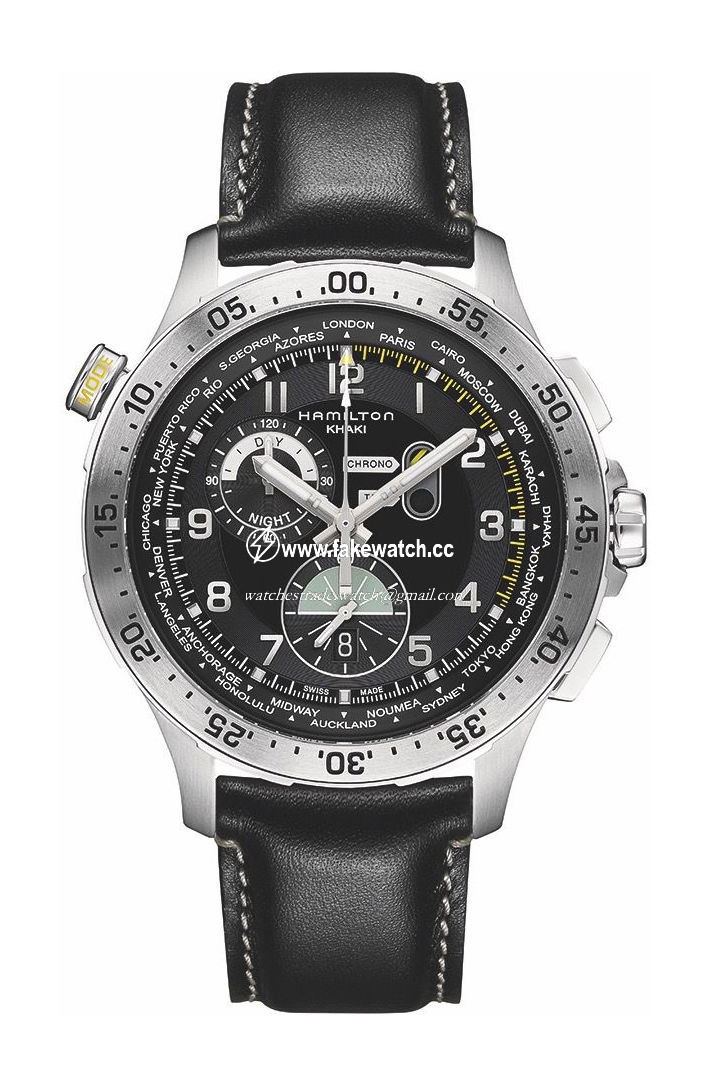Hamilton Khaki Aviation Worldtimer Chrono Quartz H76714735