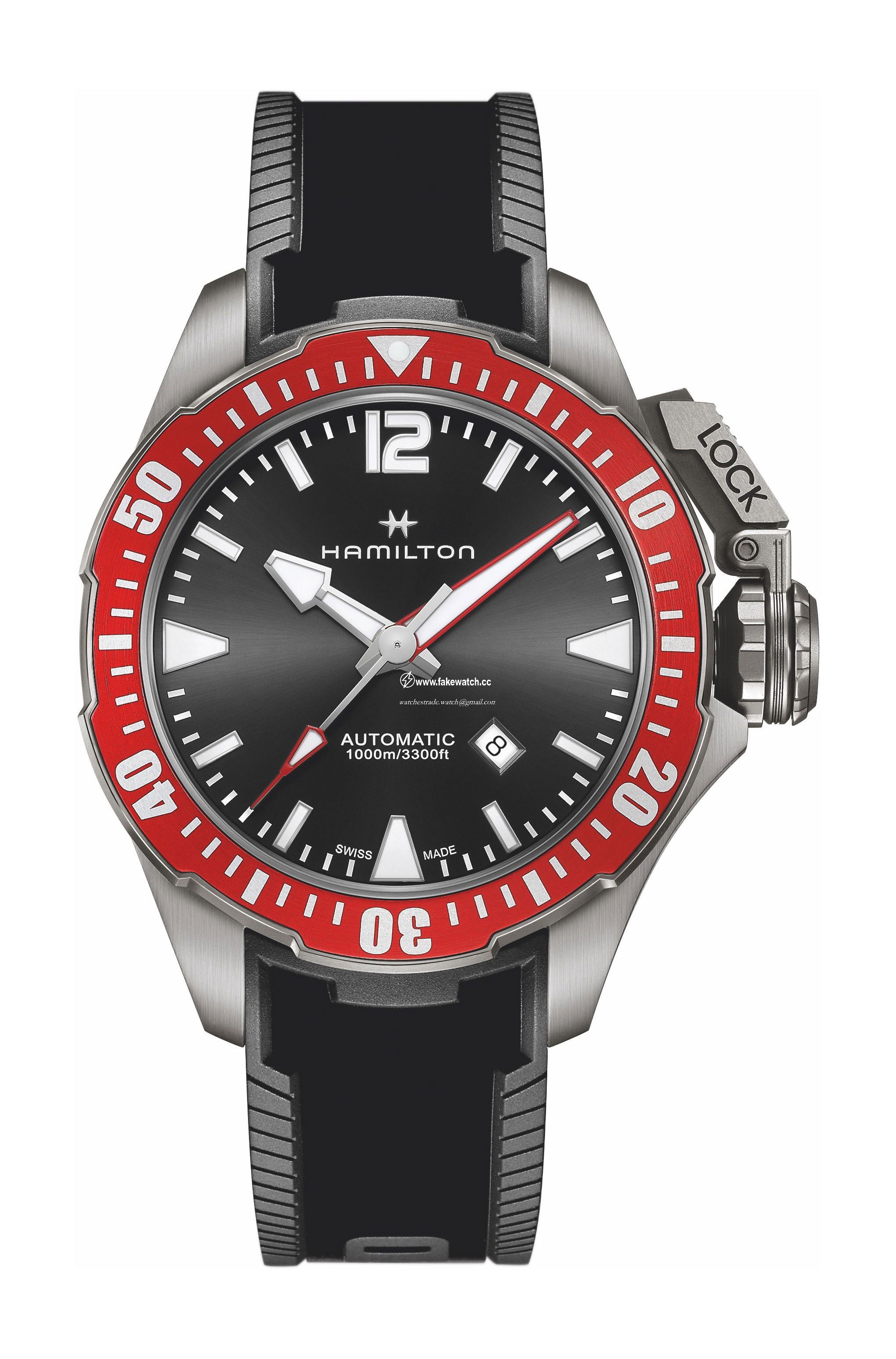 Hamilton Khaki Navy Frogman Titanium Auto H77805335