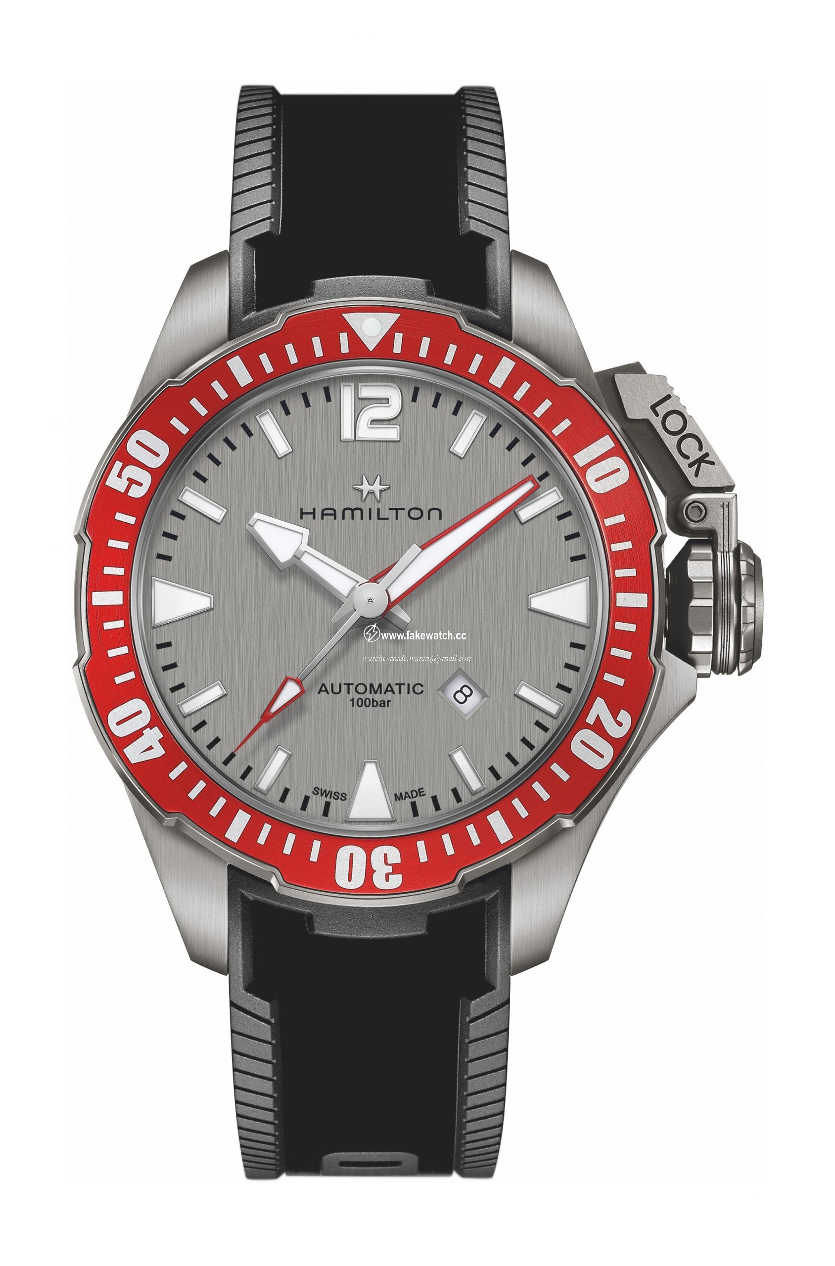 Hamilton Khaki Navy Frogman Titanium Auto H77805380