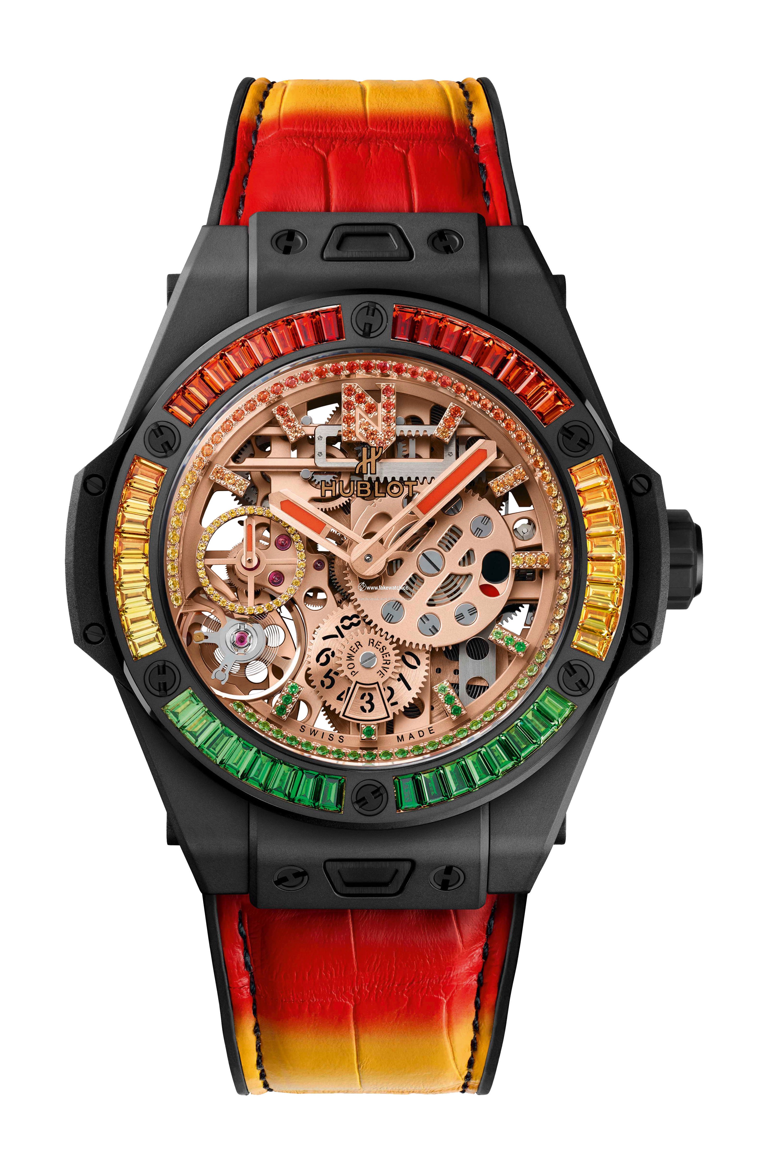 Hublot Big Bang MECA-10 Nicky Jam Ceramic “X” Setting 414.CI.4010.LR.4096.NJA19