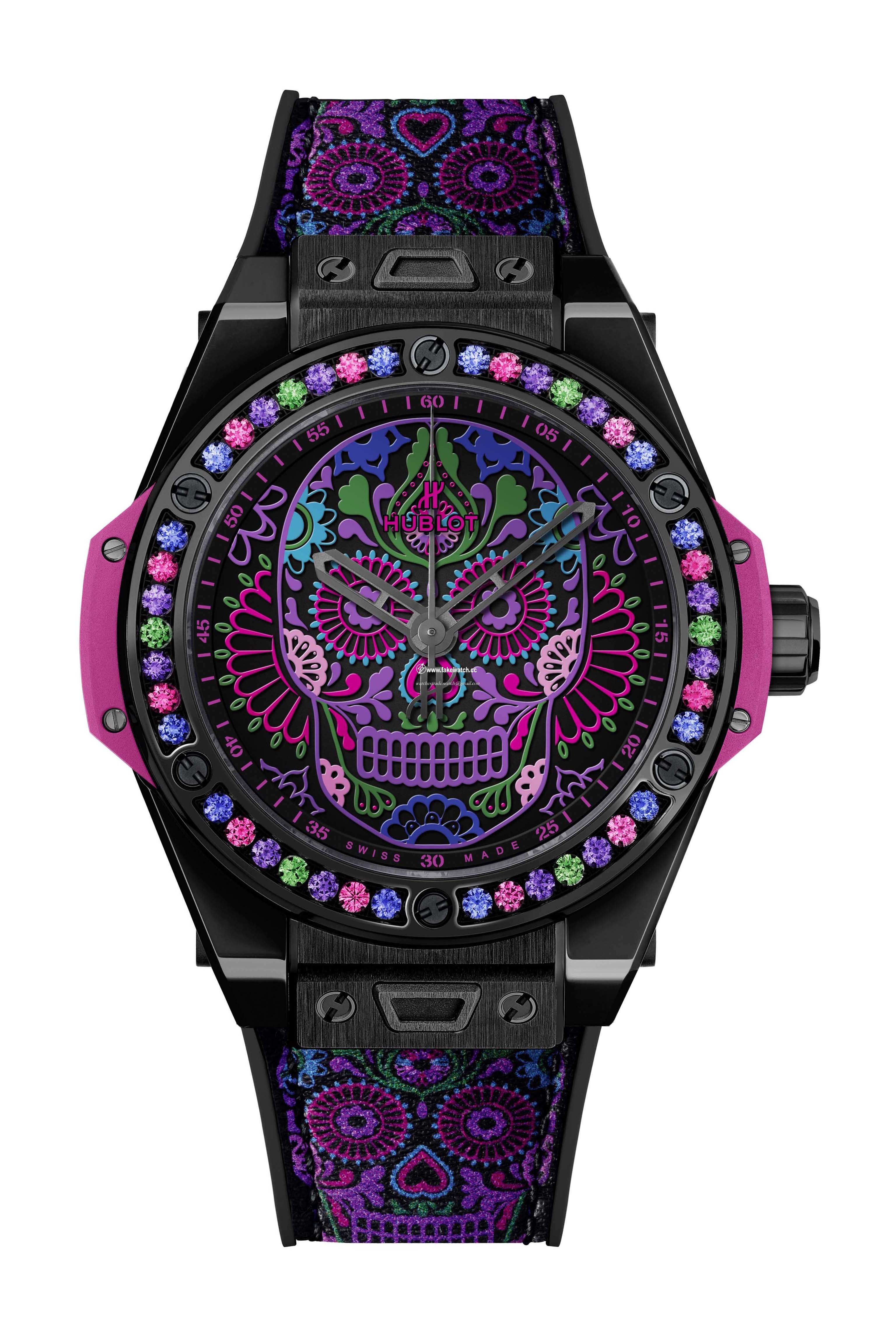 Hublot Big Bang One Click Calavera Catrina Black Ceramic 465.CX.1190.VR.1299.MEX18