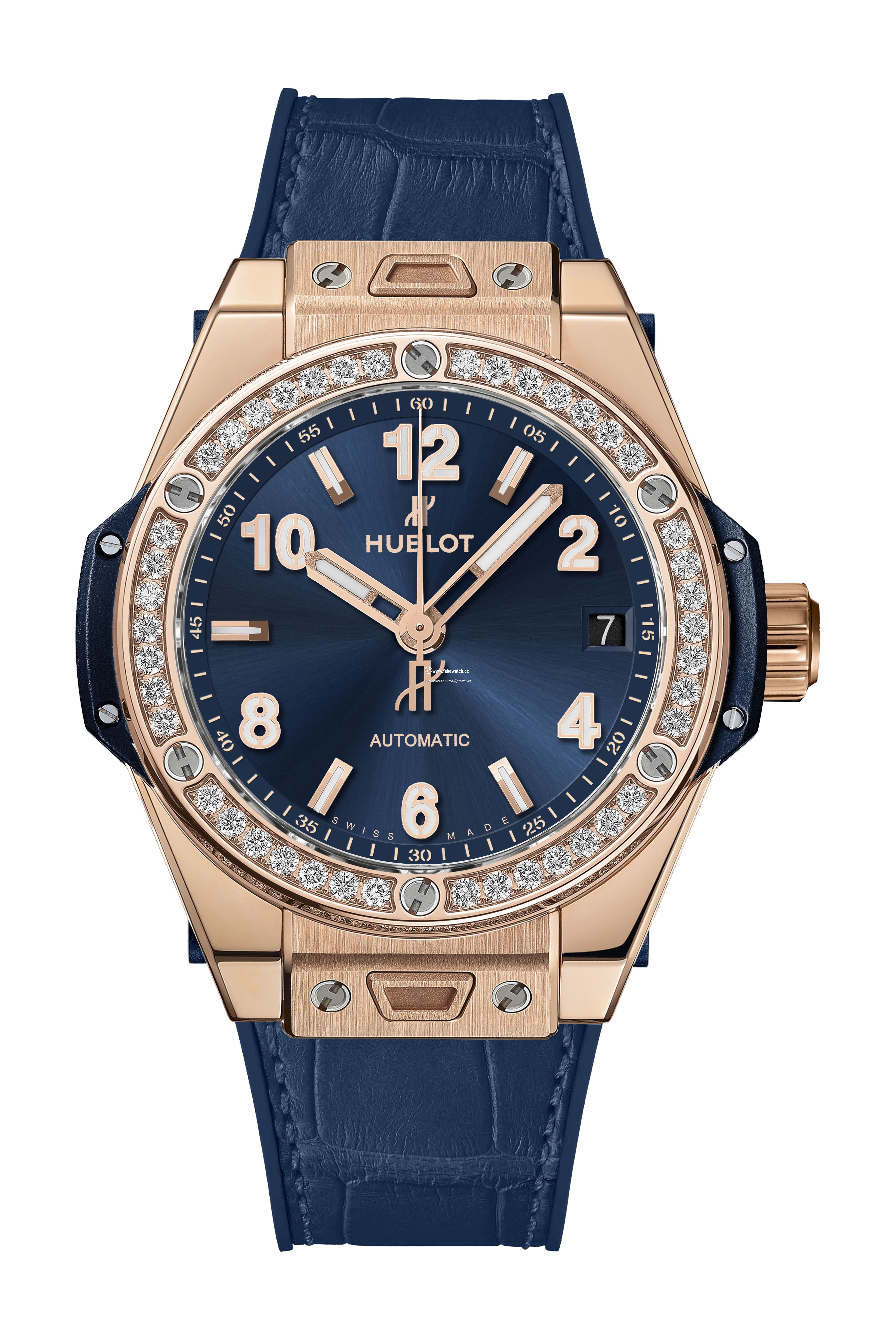 Hublot Big Bang One Click King Gold Blue Diamonds 465.OX.7180.LR.1204