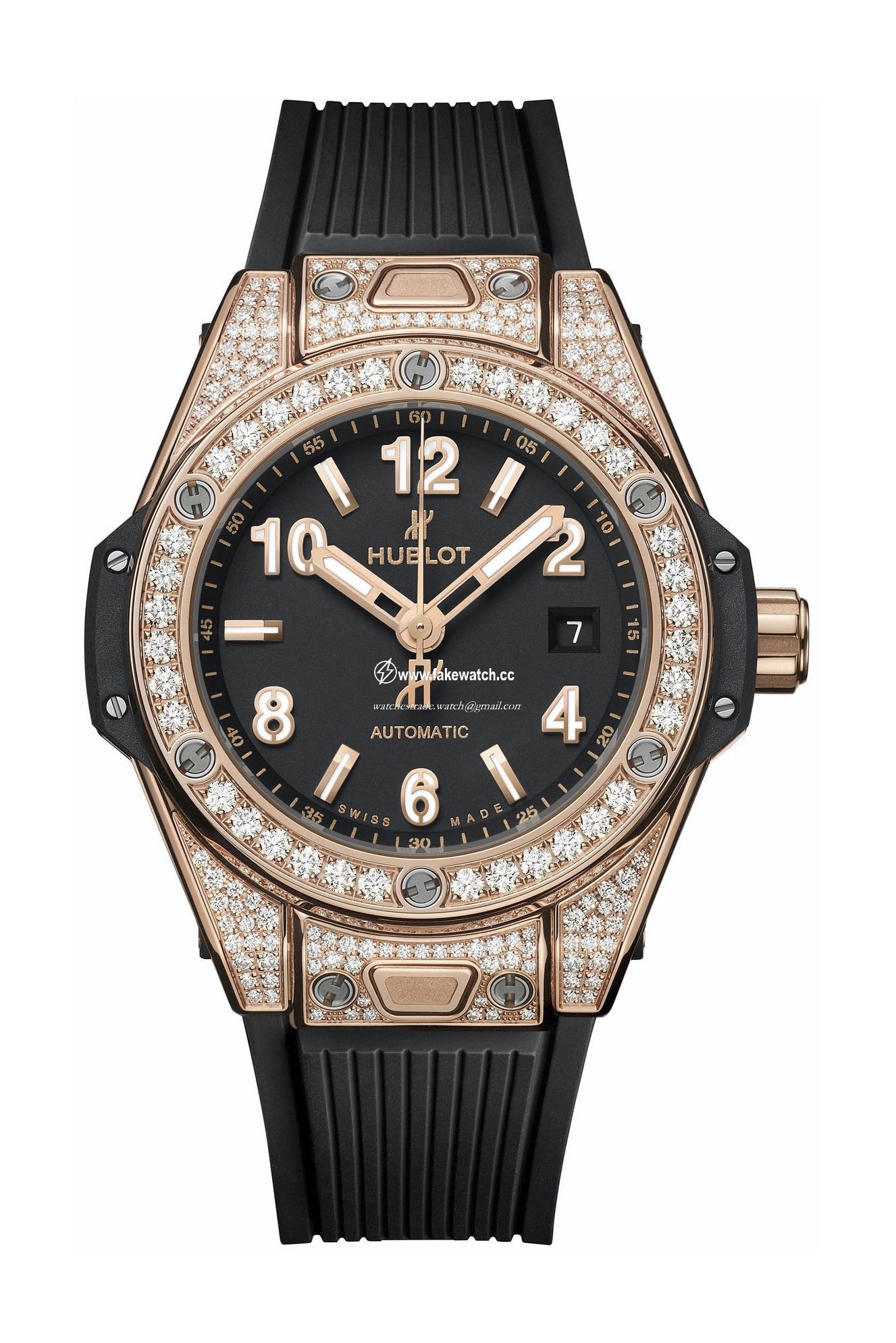 Hublot Big Bang One Click King Gold Pave 33mm 485.OX.1180.RX.1604