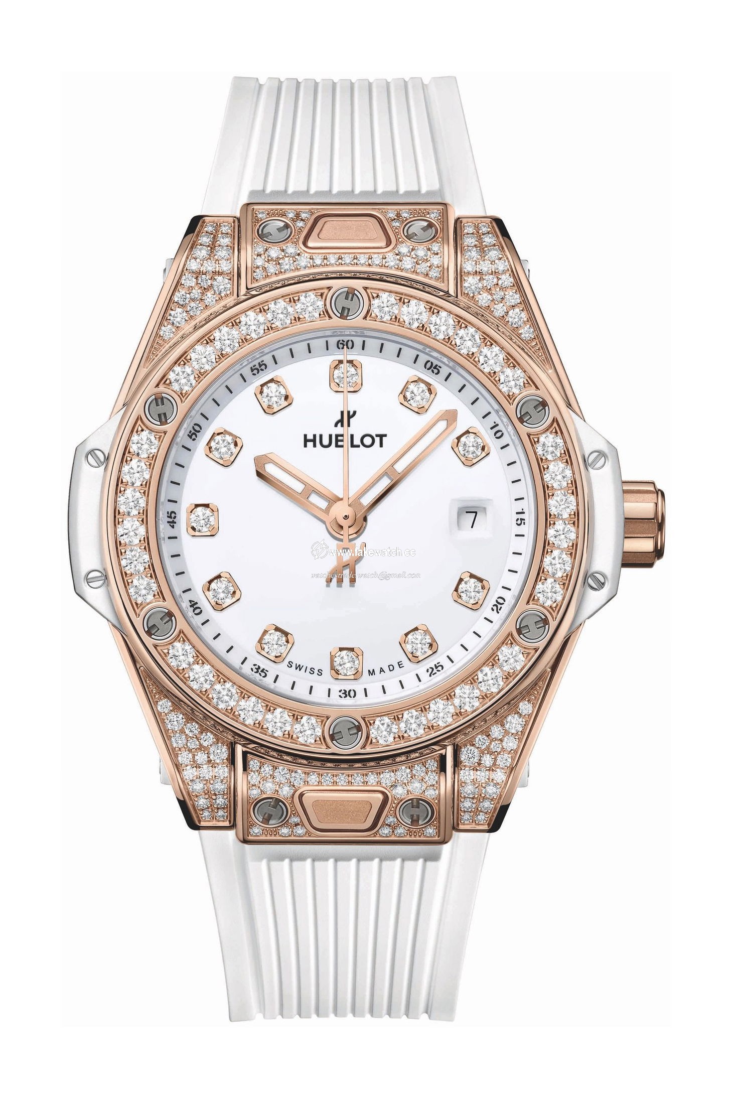 Hublot Big Bang One Click King Gold White Pave 485.OE.2210.RW.1604