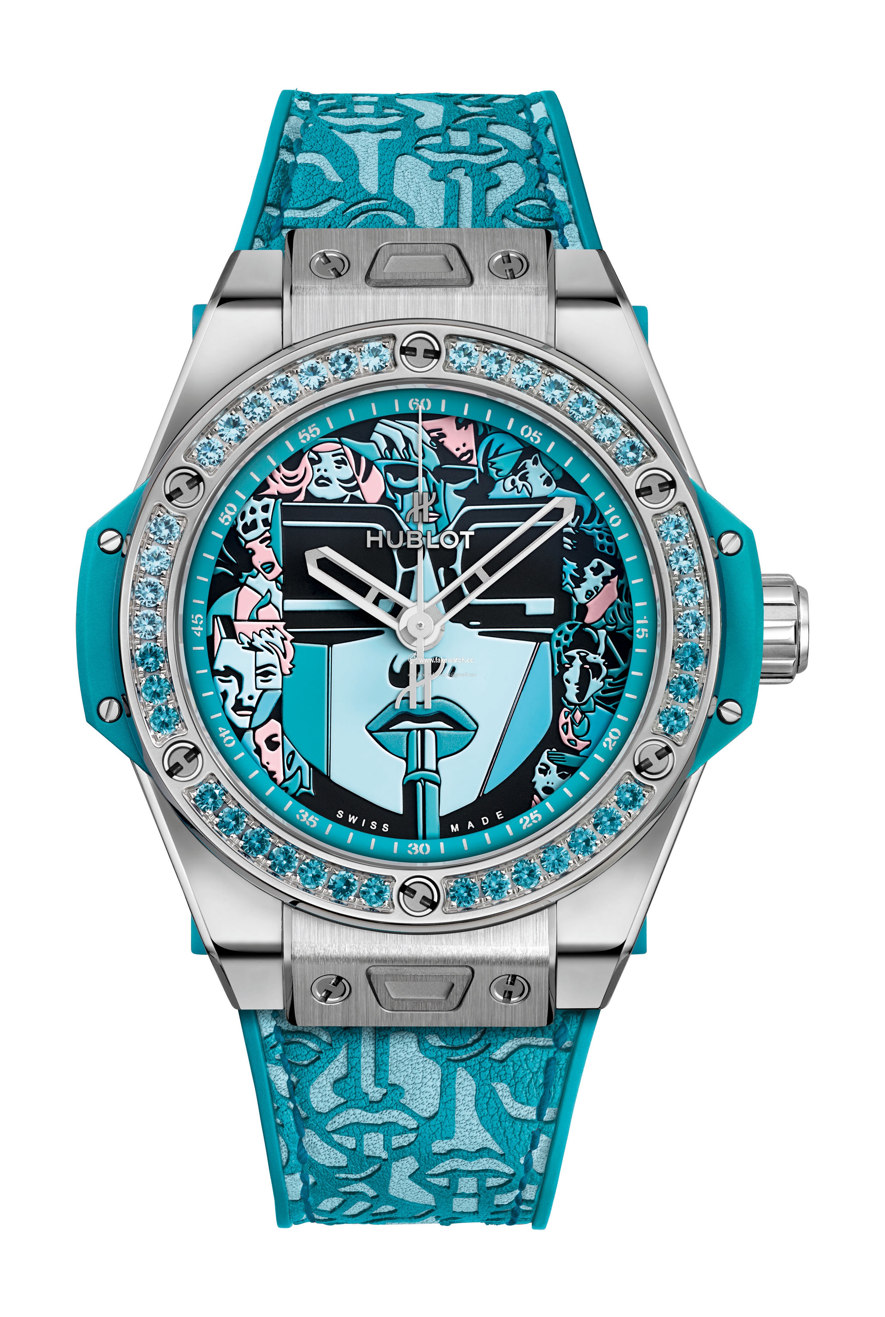 Hublot Big Bang One Click Marc Ferrero Steel Turquoise 465.SX.1190.VR.1207.LIP19
