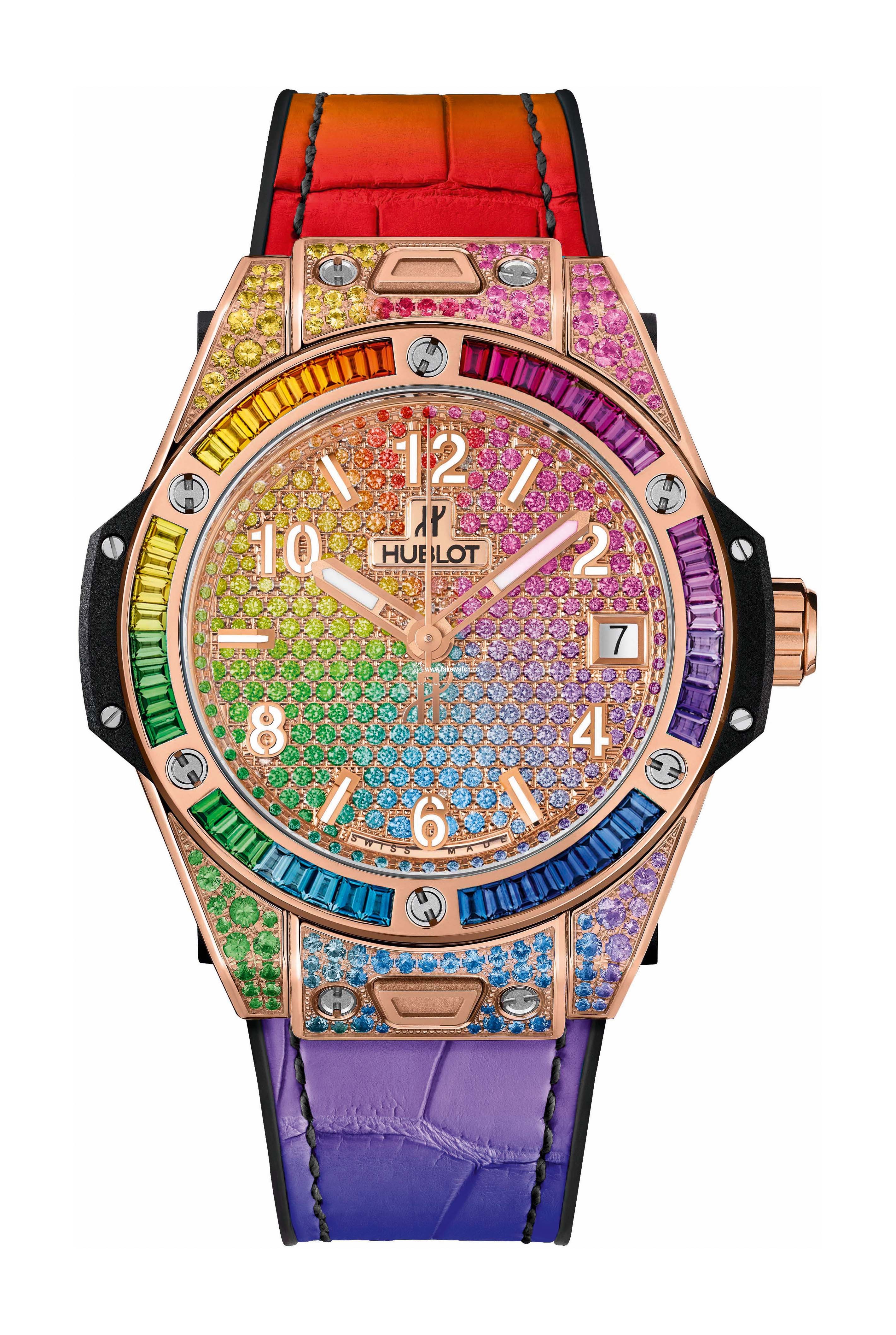 Hublot Big Bang One Click Rainbow King Gold 465.OX.9910.LR.0999