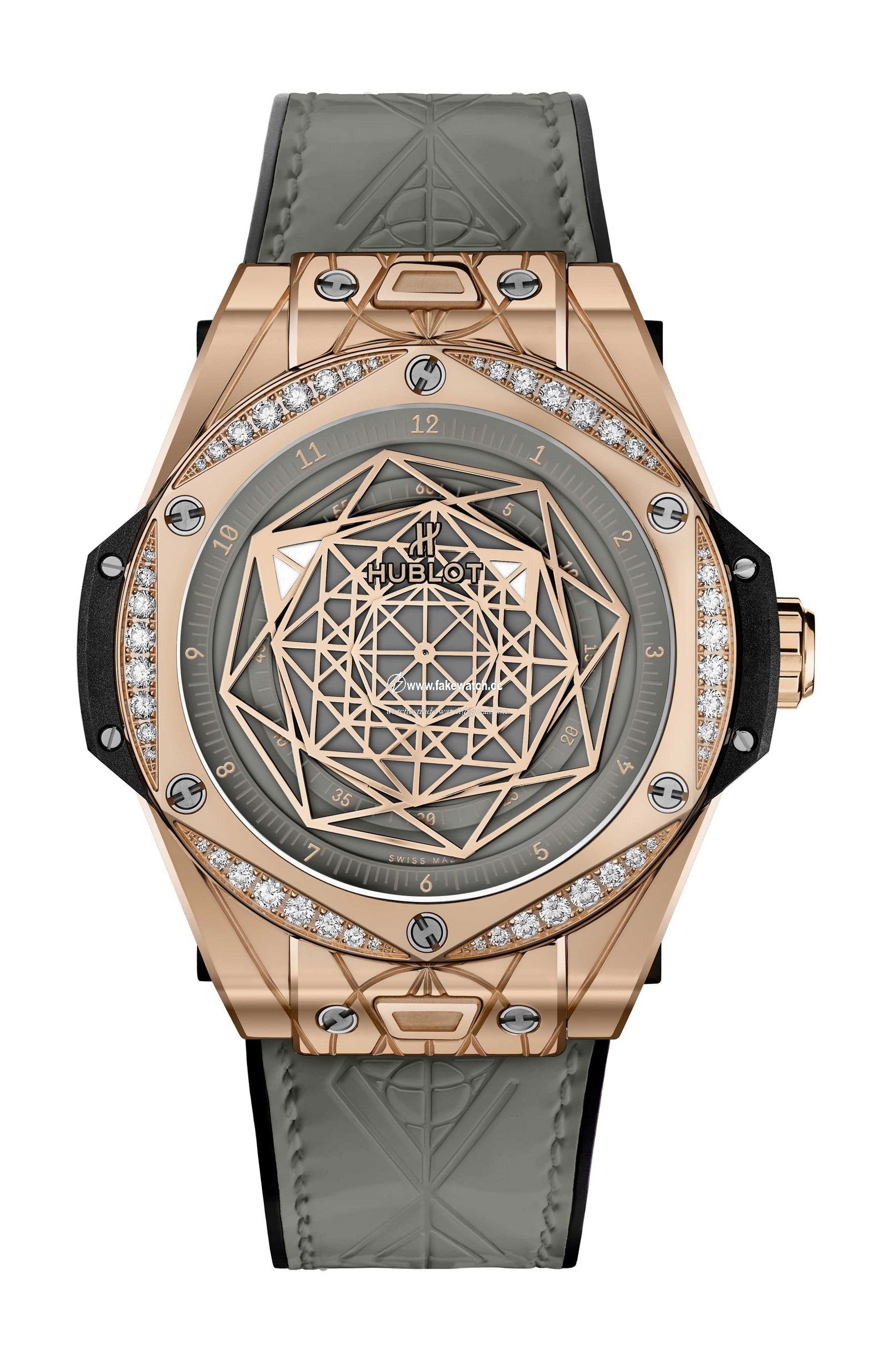 Hublot Big Bang One Click Sang Bleu King Gold Grey Diamonds 465.OS.7048.VR.1204.MXM20