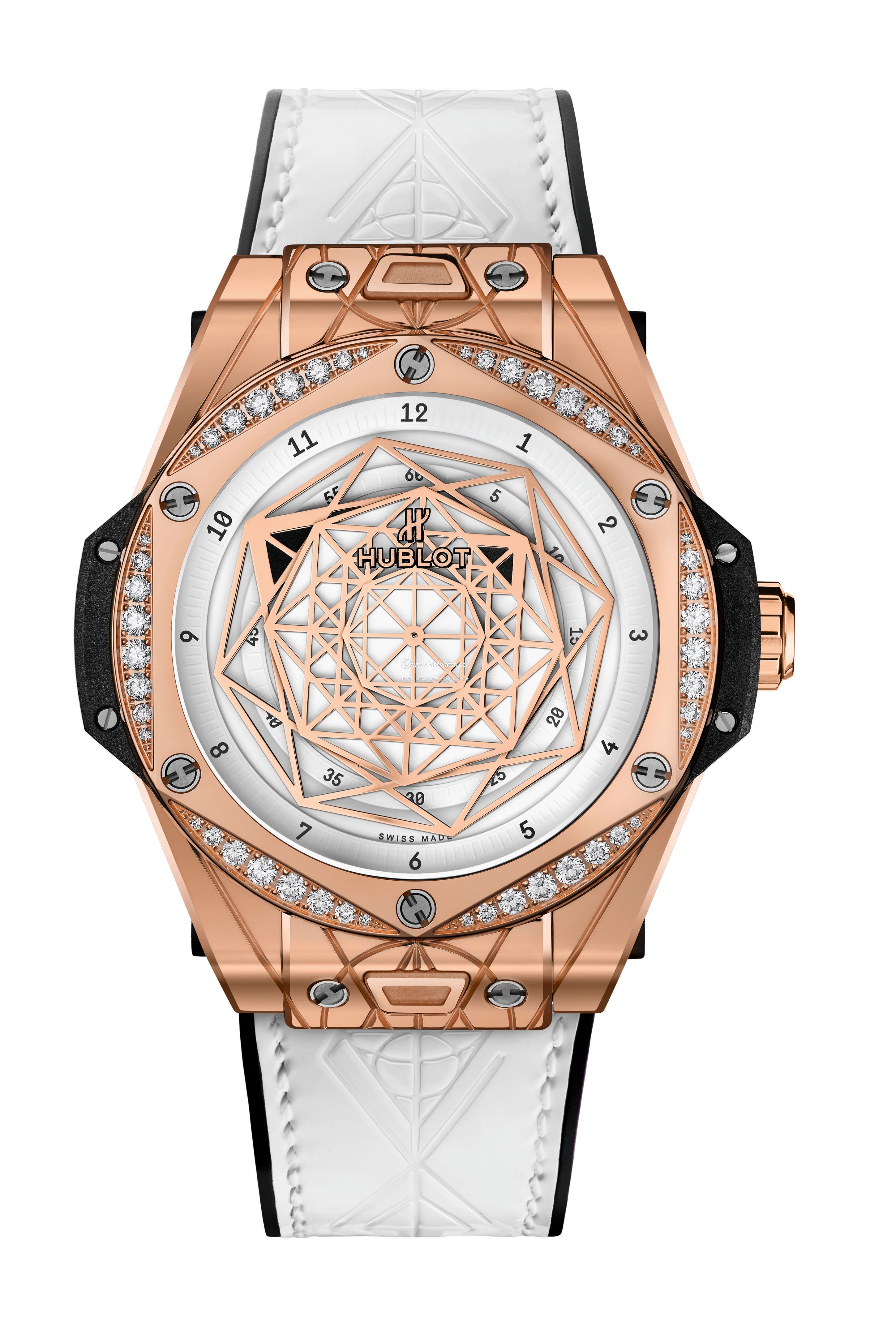 Hublot Big Bang One Click Sang Bleu King Gold White Diamonds 465.OS.2028.VR.1204.MXM19