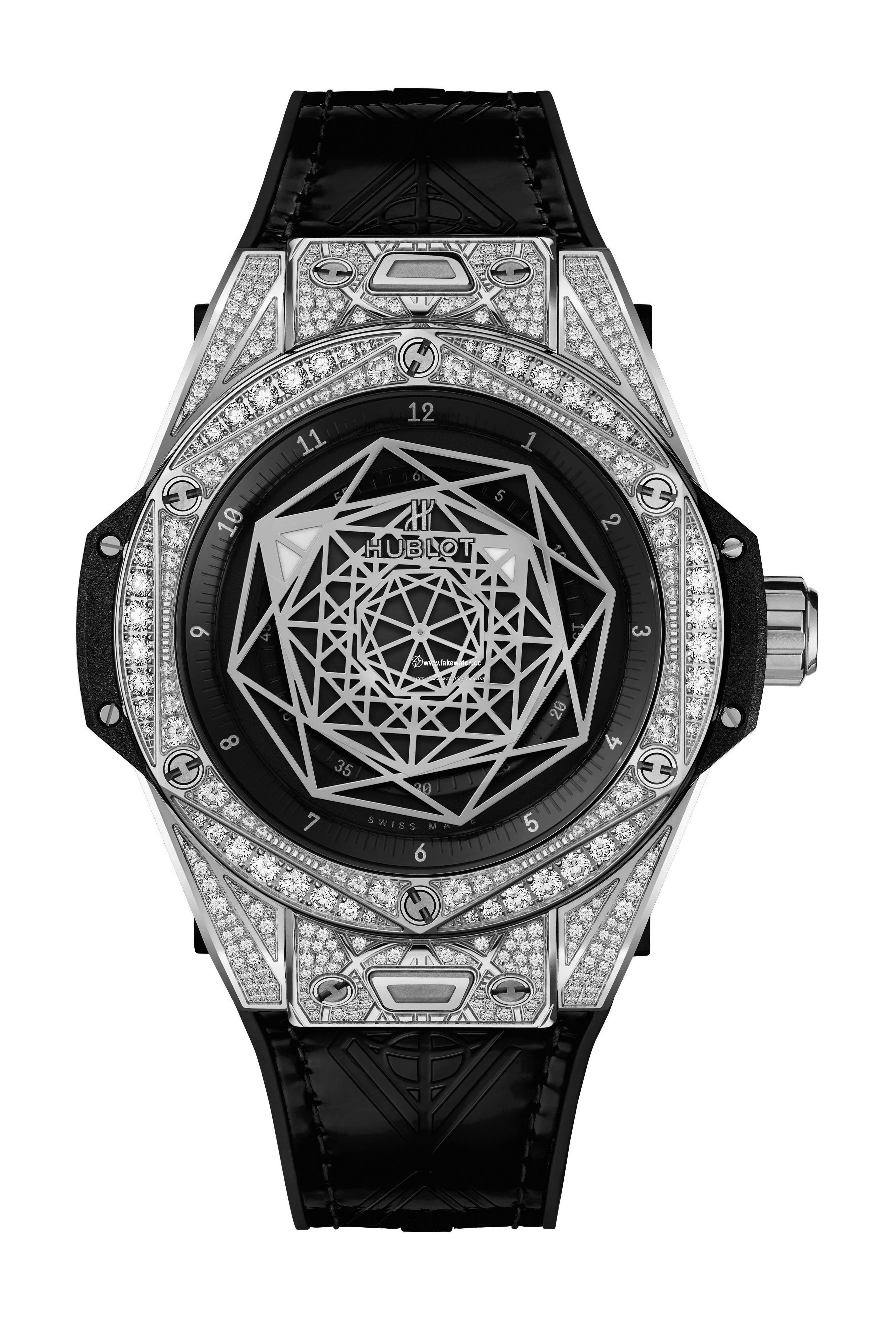 Hublot Big Bang One Click Sang Bleu Steel Pave 465.SS.1117.VR.1704.MXM18