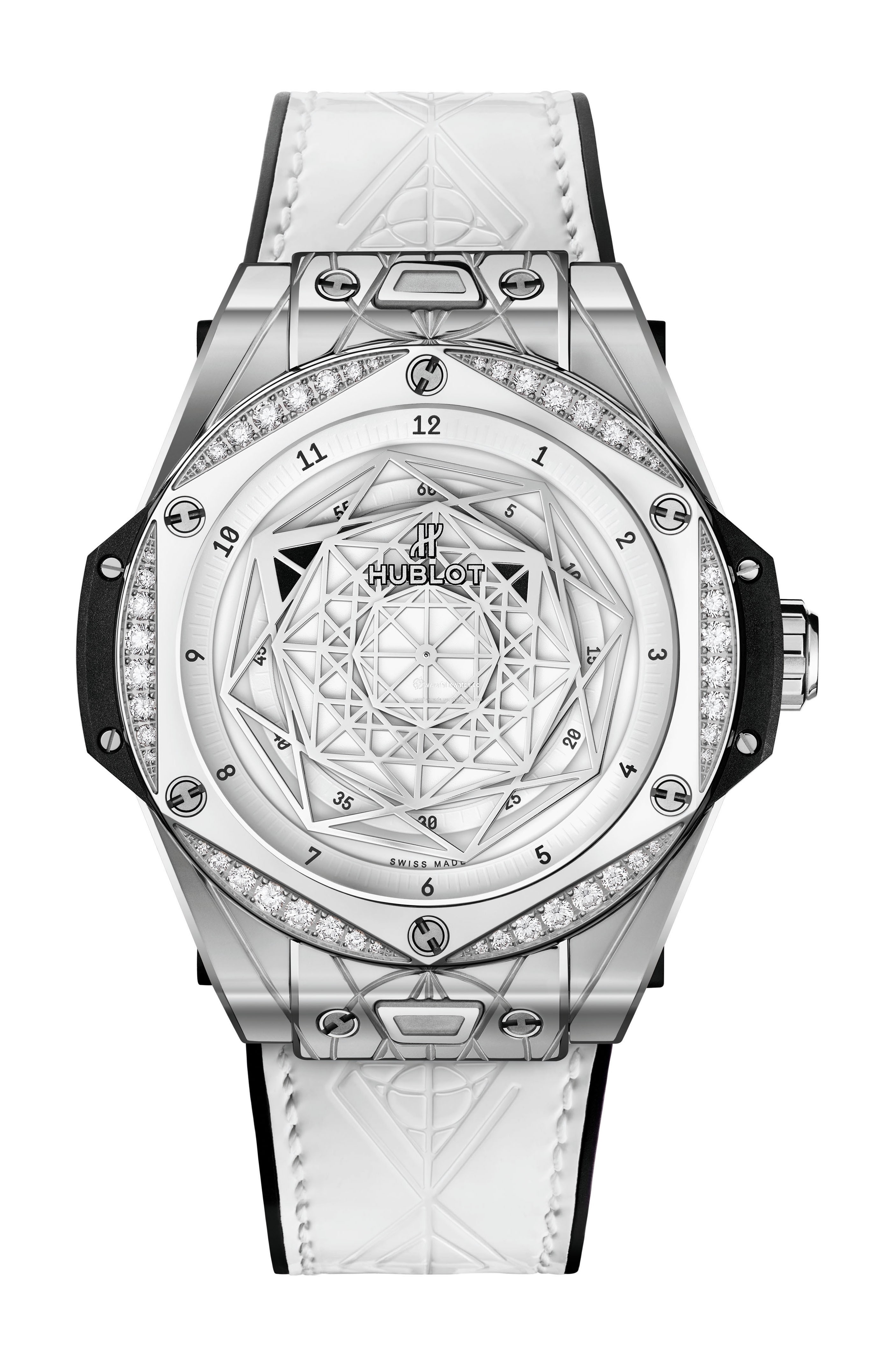 Hublot Big Bang One Click Sang Bleu Steel White Diamonds 465.SS.2027.VR.1204.MXM19
