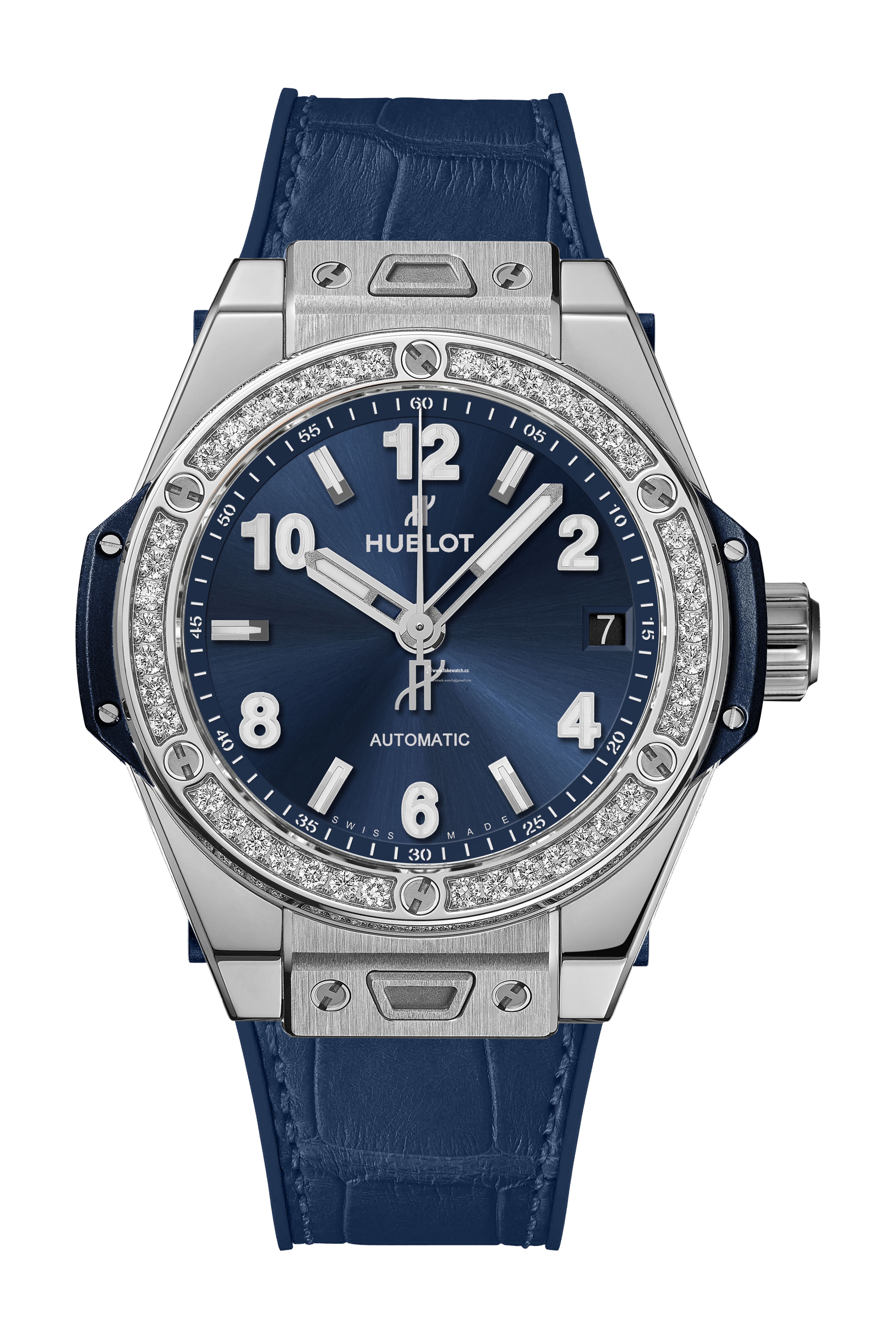 Hublot Big Bang One Click Steel Blue Diamonds 465.SX.7170.LR.1204