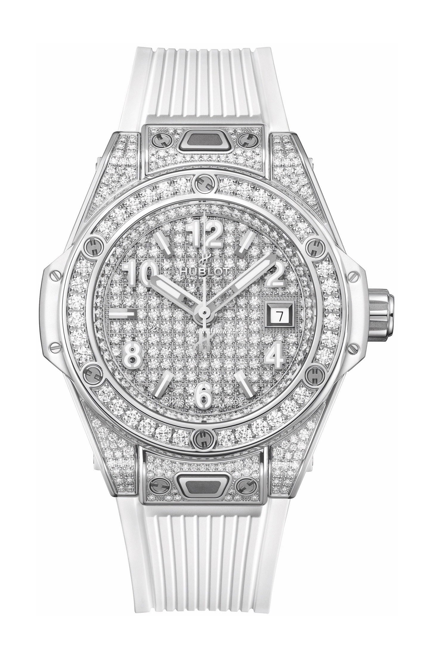 Hublot Big Bang One Click Steel White Full Pave 485.SE.9000.RW.1604