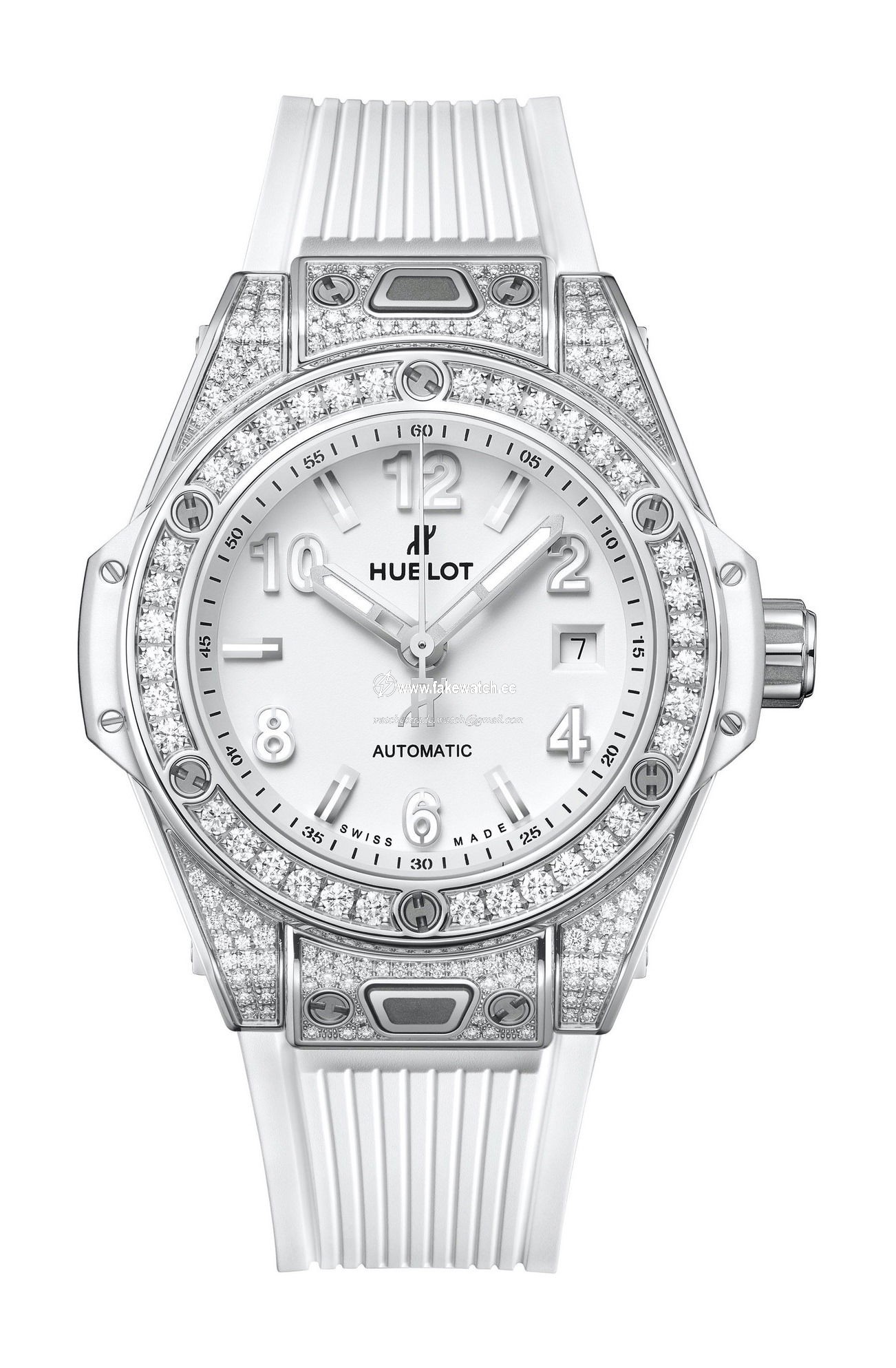 Hublot Big Bang One Click Steel White Pave 33mm 485.SE.2010.RW.1604