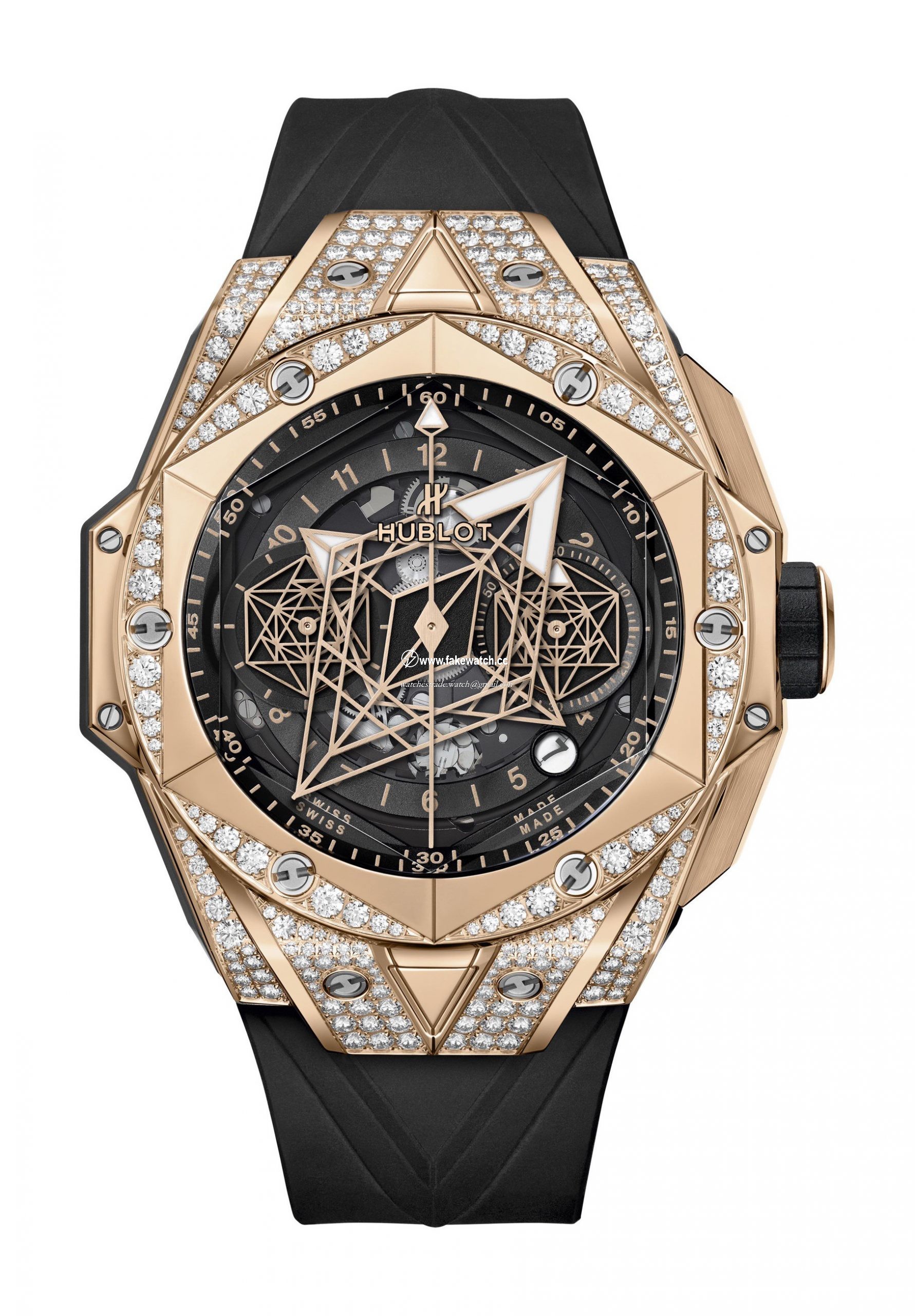 Hublot Big Bang Sang Bleu II King Gold Pave 418.OX.1108.RX.1604.MXM20