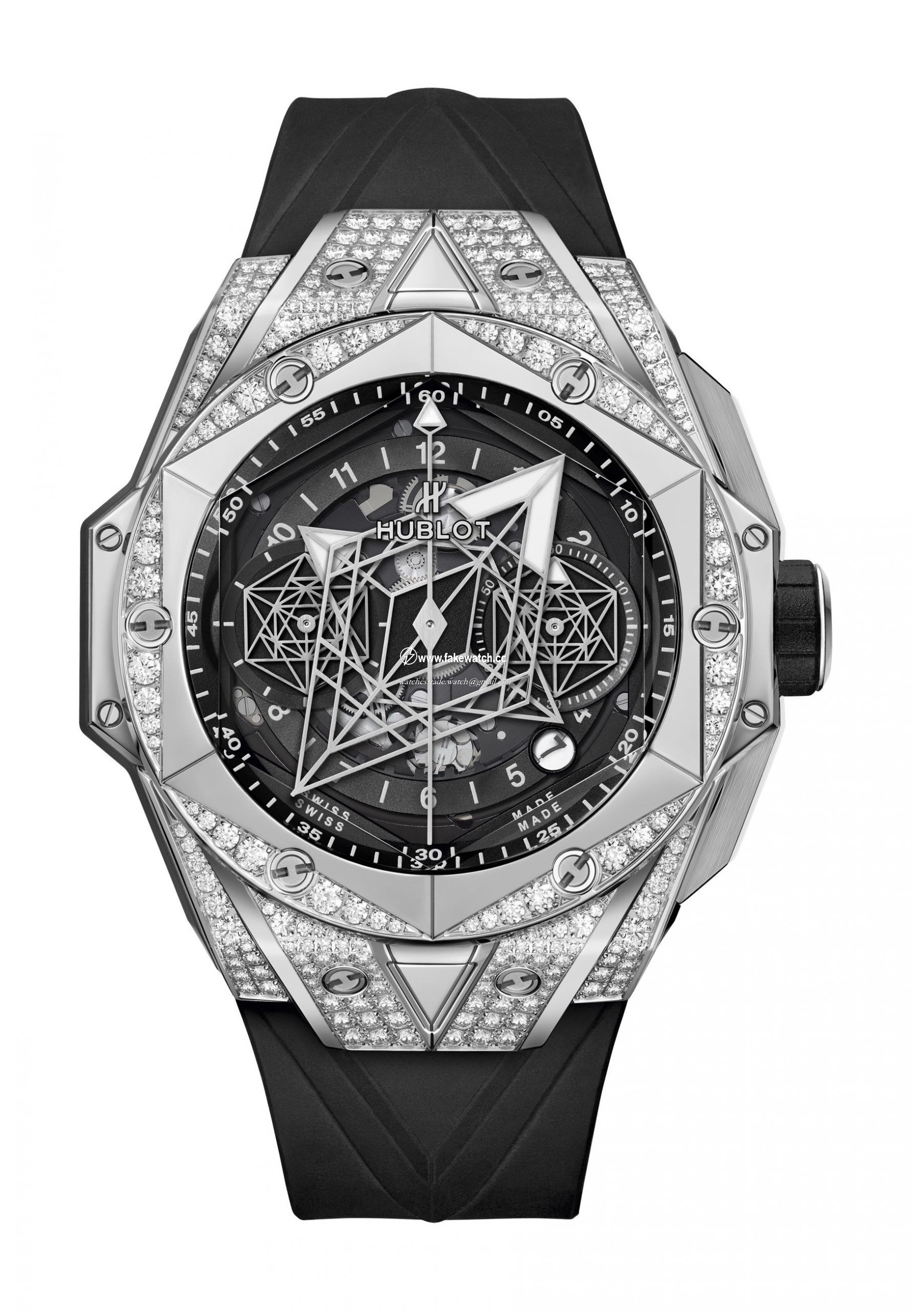 Hublot Big Bang Sang Bleu II Titanium Pave 418.NX.1107.RX.1604.MXM20