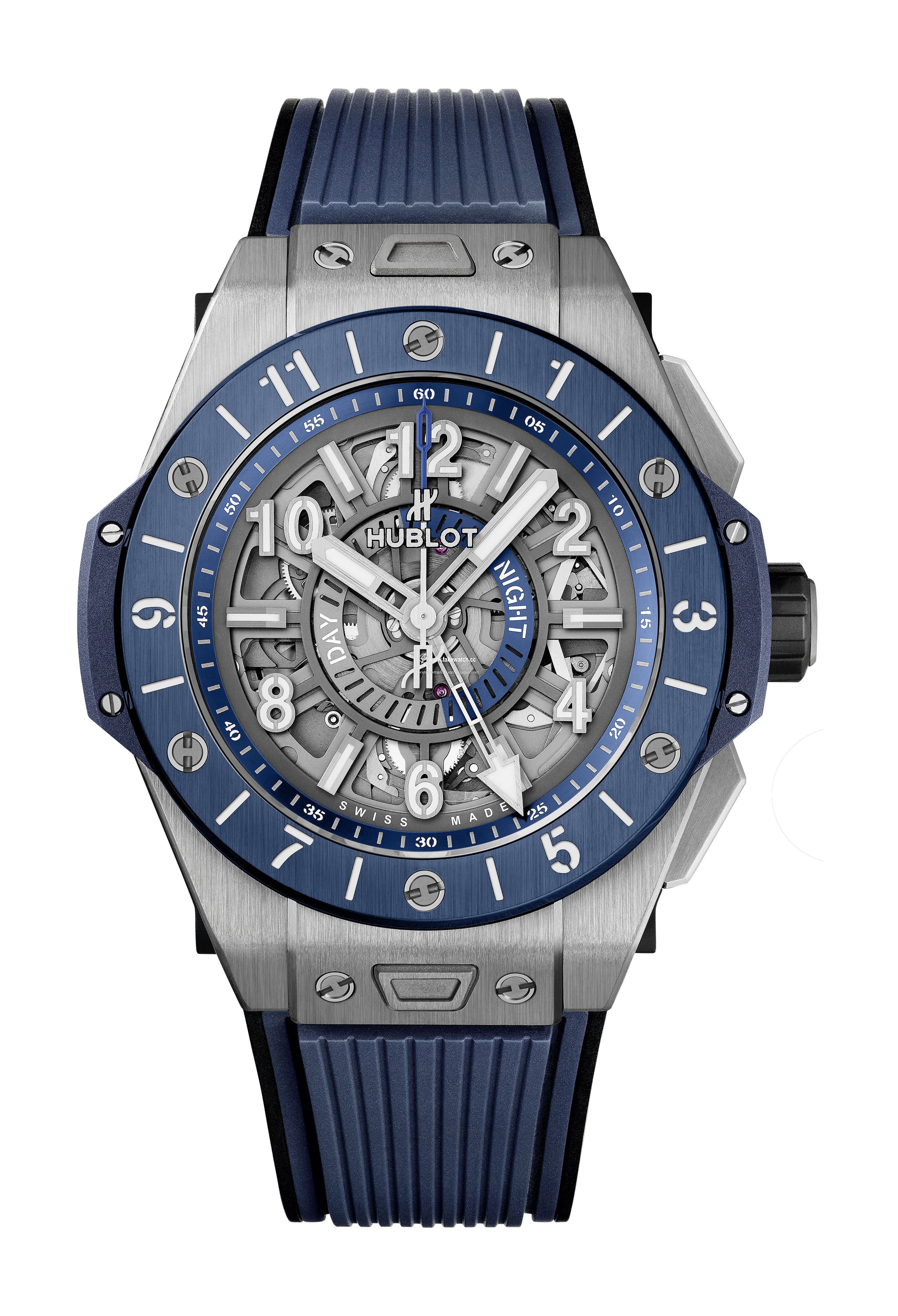 Hublot Big Bang Unico Gmt Titanium Blue Ceramic 471.NL.7112.RX