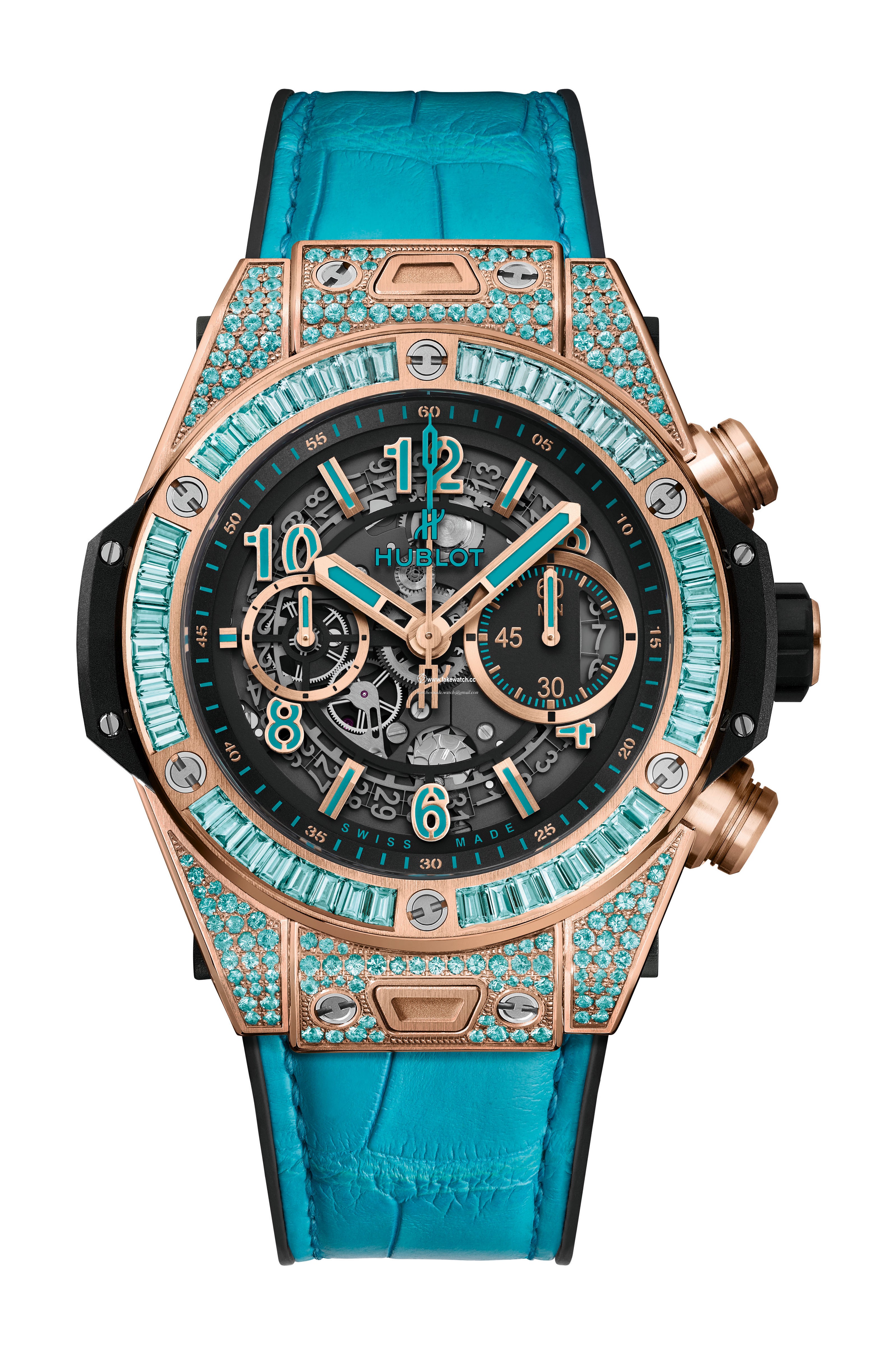 Hublot Big Bang Unico King Gold Paraiba 411.OX.1189.LR.0919