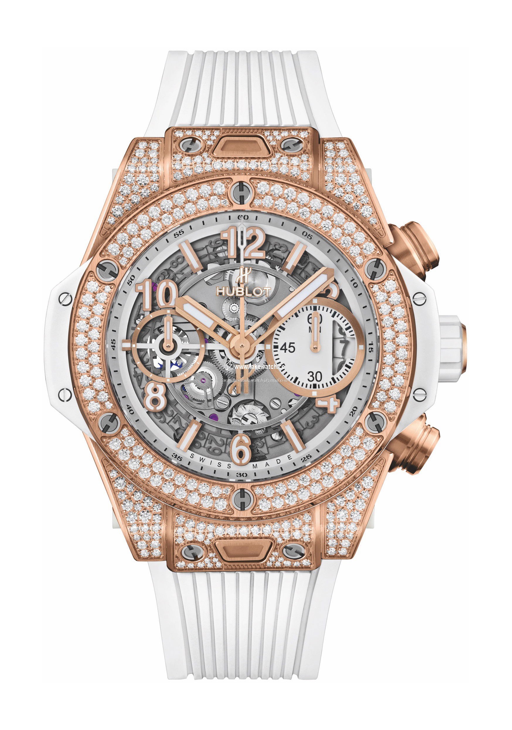 Hublot Big Bang Unico King Gold White Pave 441.OE.2010.RW.1704