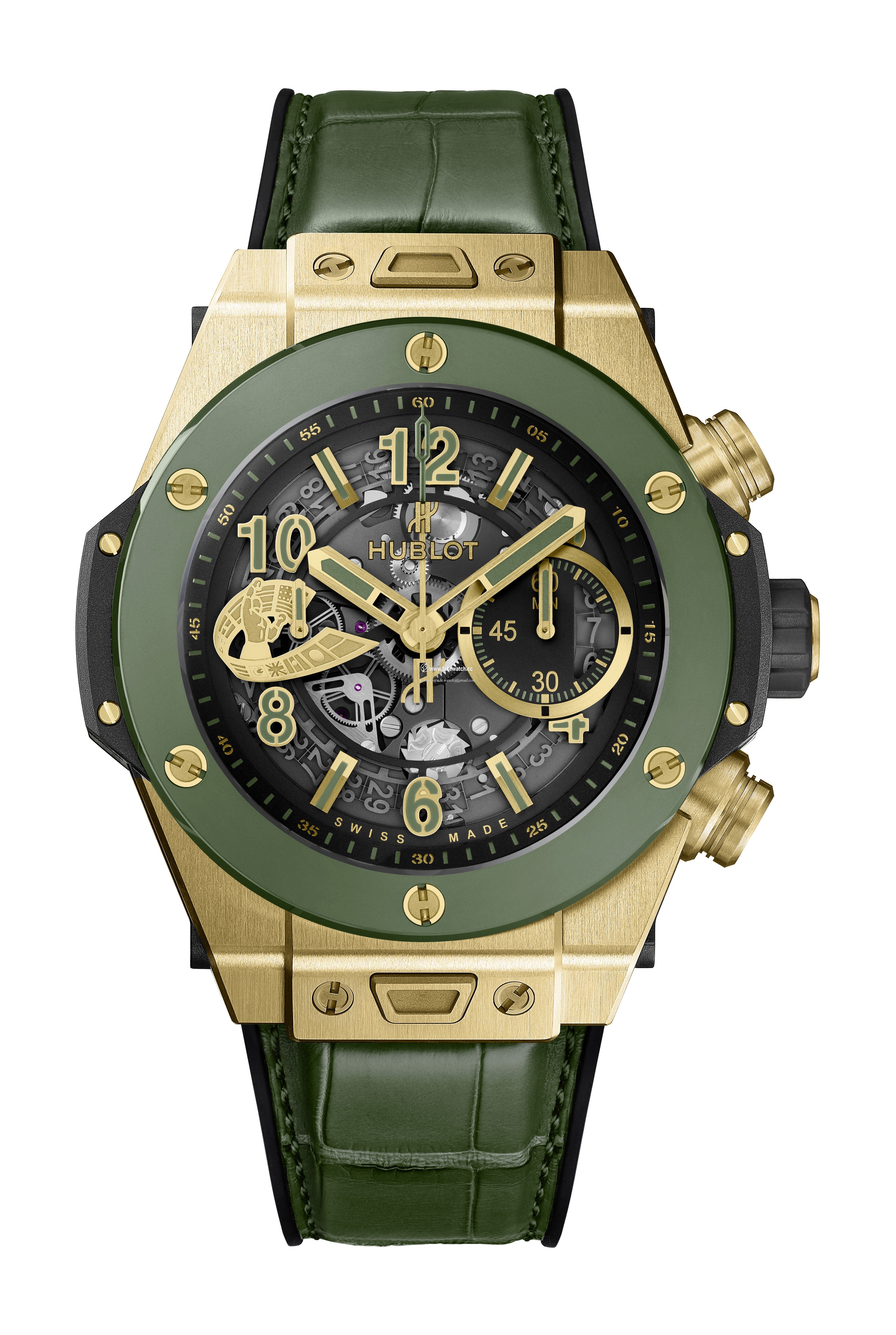 Hublot Big Bang Unico WBC Yellow Gold Green Ceramic 411.VG.1189.LR.WBC19