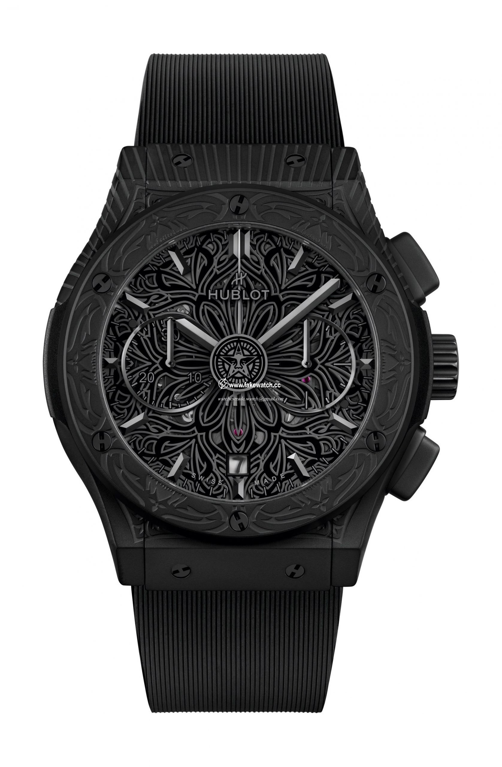 Hublot Classic Fusion Aerofusion Chronograph All Black Shepard Fairey 525.CI.0117.RX.SHF22