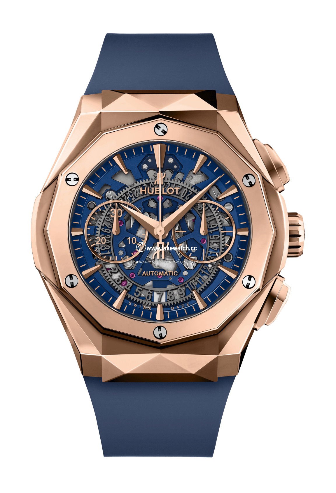 Hublot Classic Fusion Aerofusion Chronograph Orlinski King Gold Blue 525.OX.5180.RX.ORL21
