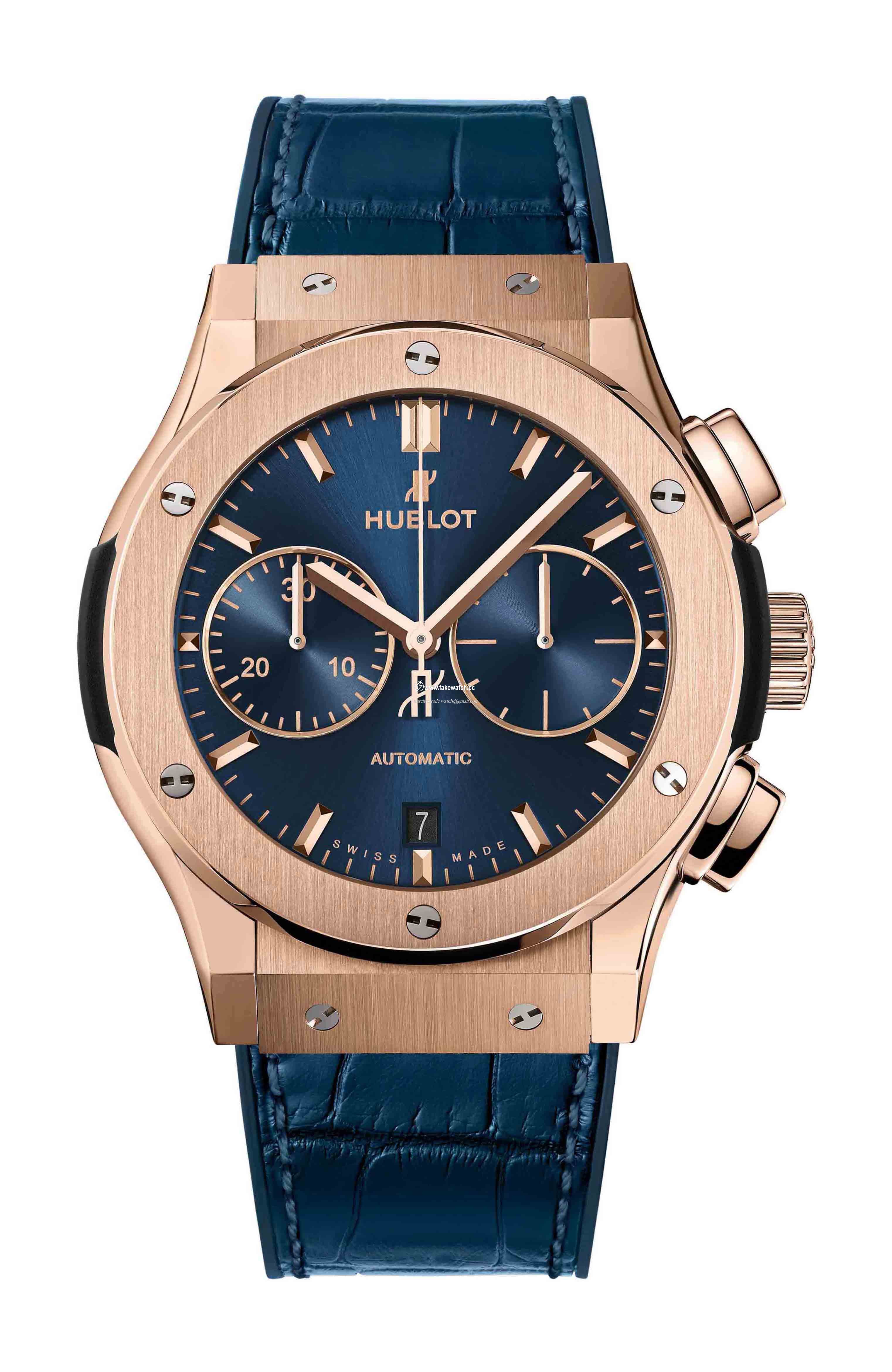 Hublot Classic Fusion Blue Chronograph King Gold 521.OX.7180.LR