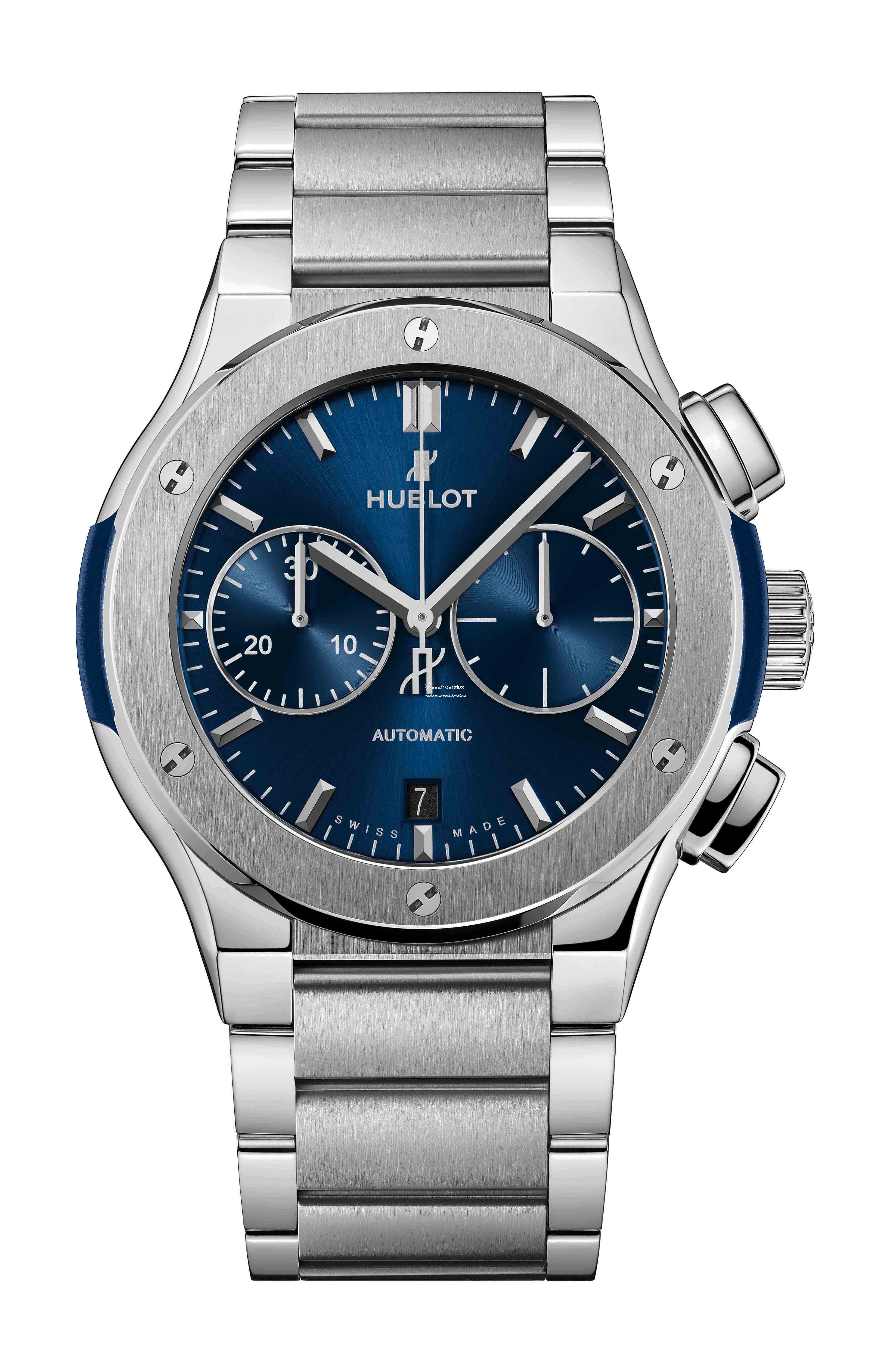 Hublot Classic Fusion Blue Chronograph Titanium Bracelet 520.NX.7170.NX