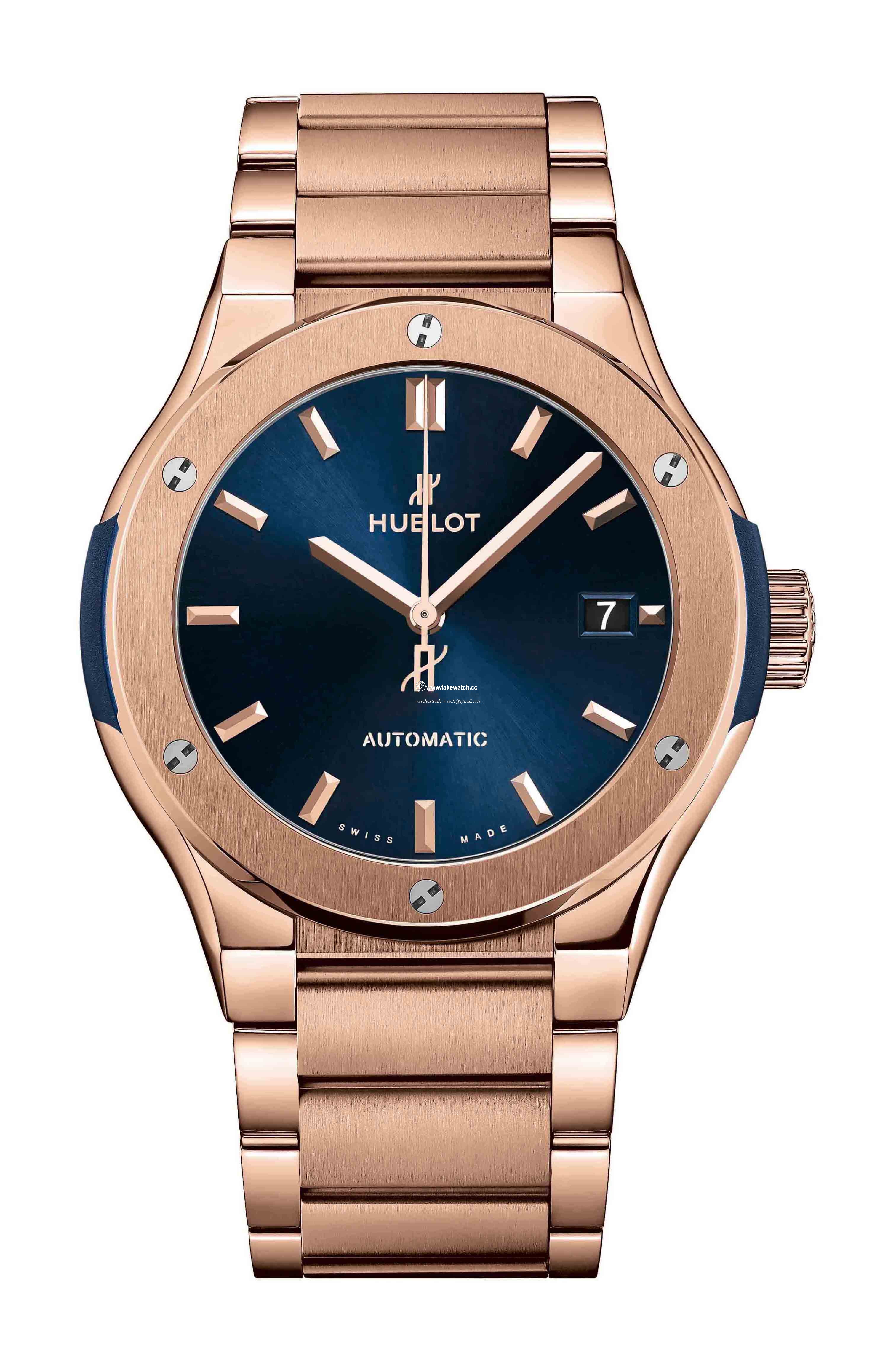 Hublot Classic Fusion Blue King Gold Bracelet 568.OX.7180.OX