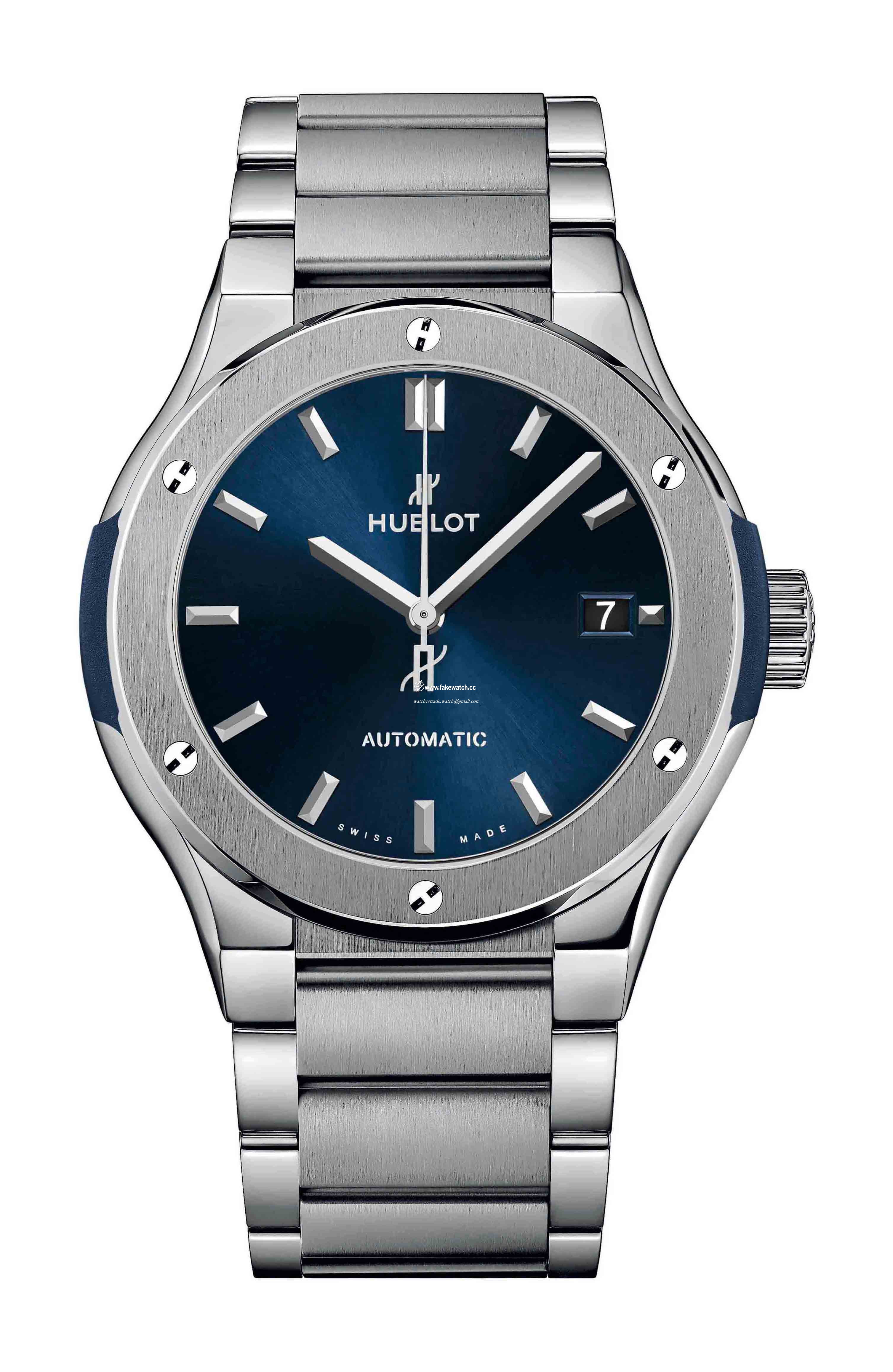 Hublot Classic Fusion Blue Titanium Bracelet 568.NX.7170.NX