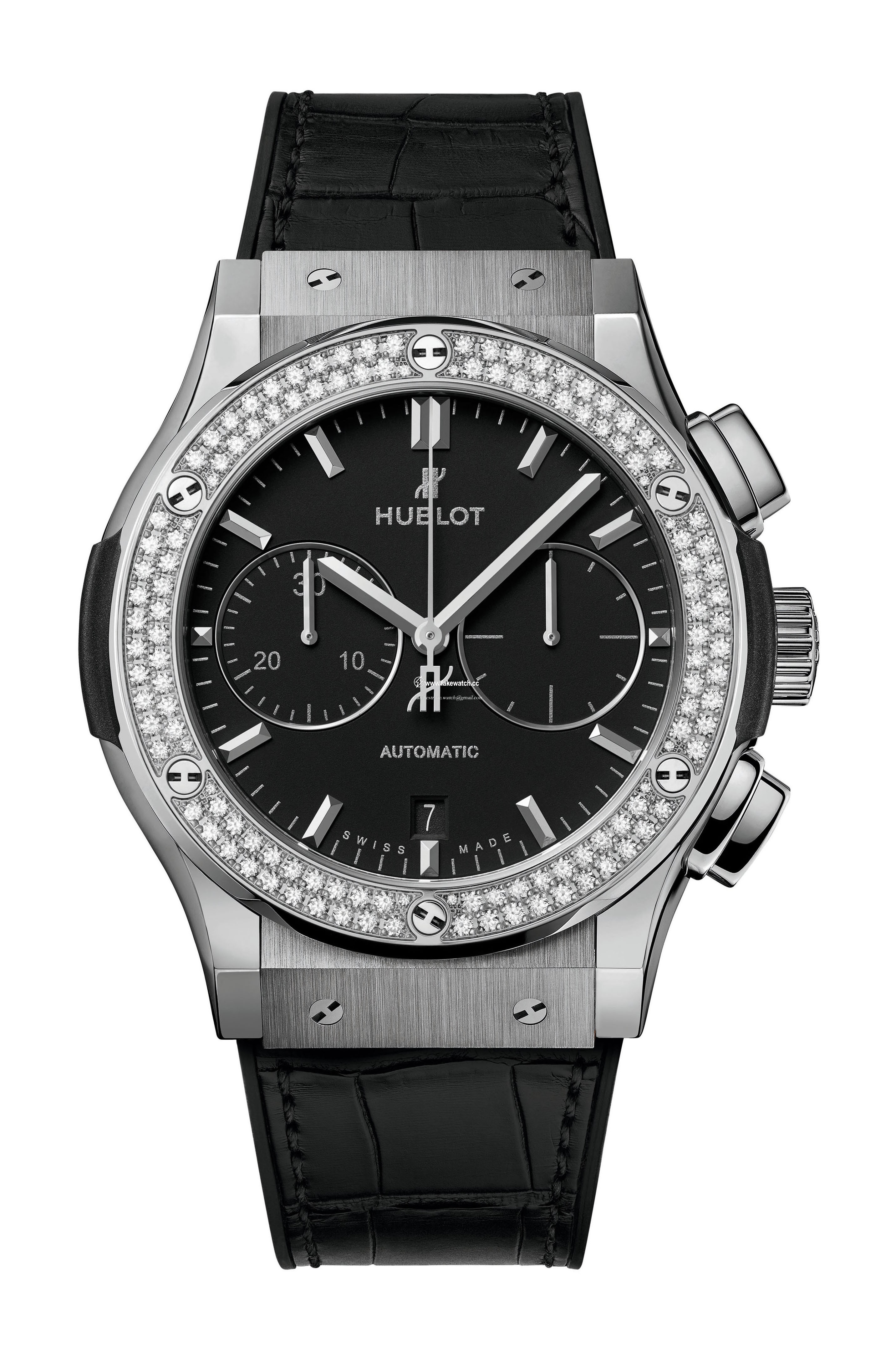 Hublot Classic Fusion Chonograph Titanium Diamonds 521.NX.1171.LR.1104
