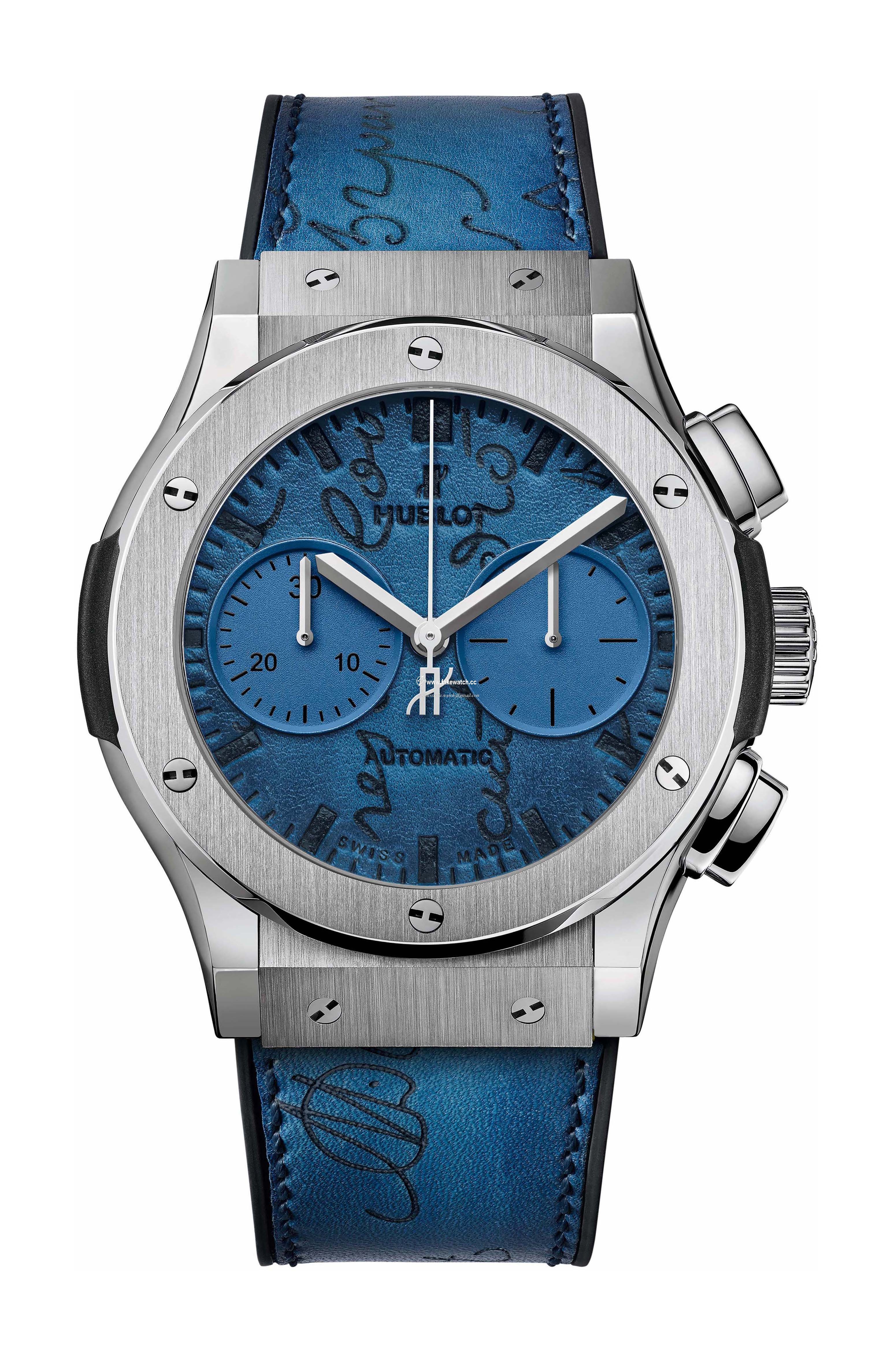 Hublot Classic Fusion Chronograph Berluti Scritto Ocean Blue 521.NX.050B.VR.BER18