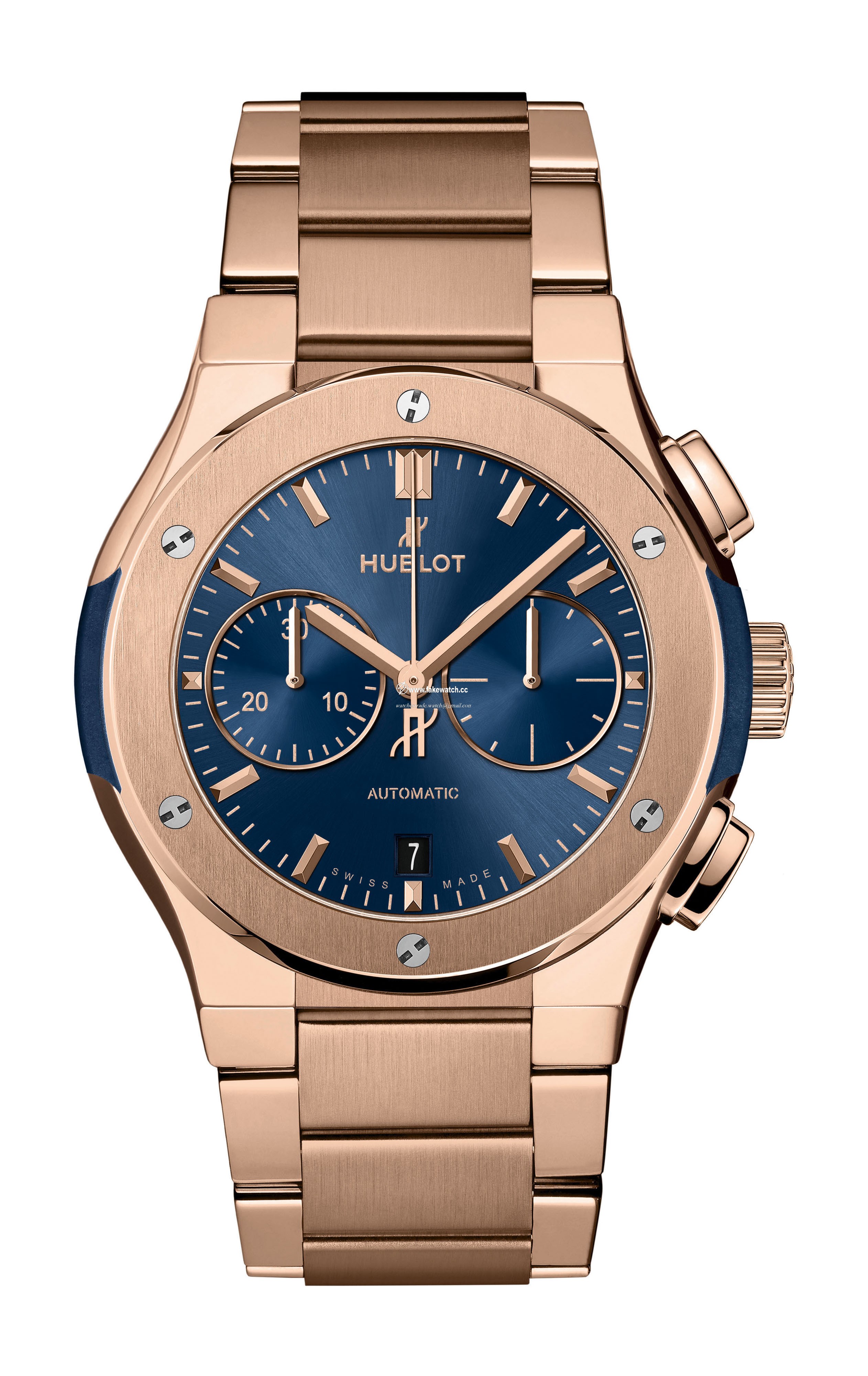 Hublot Classic Fusion Chronograph King Gold Blue Bracelet 540.OX.7180.OX
