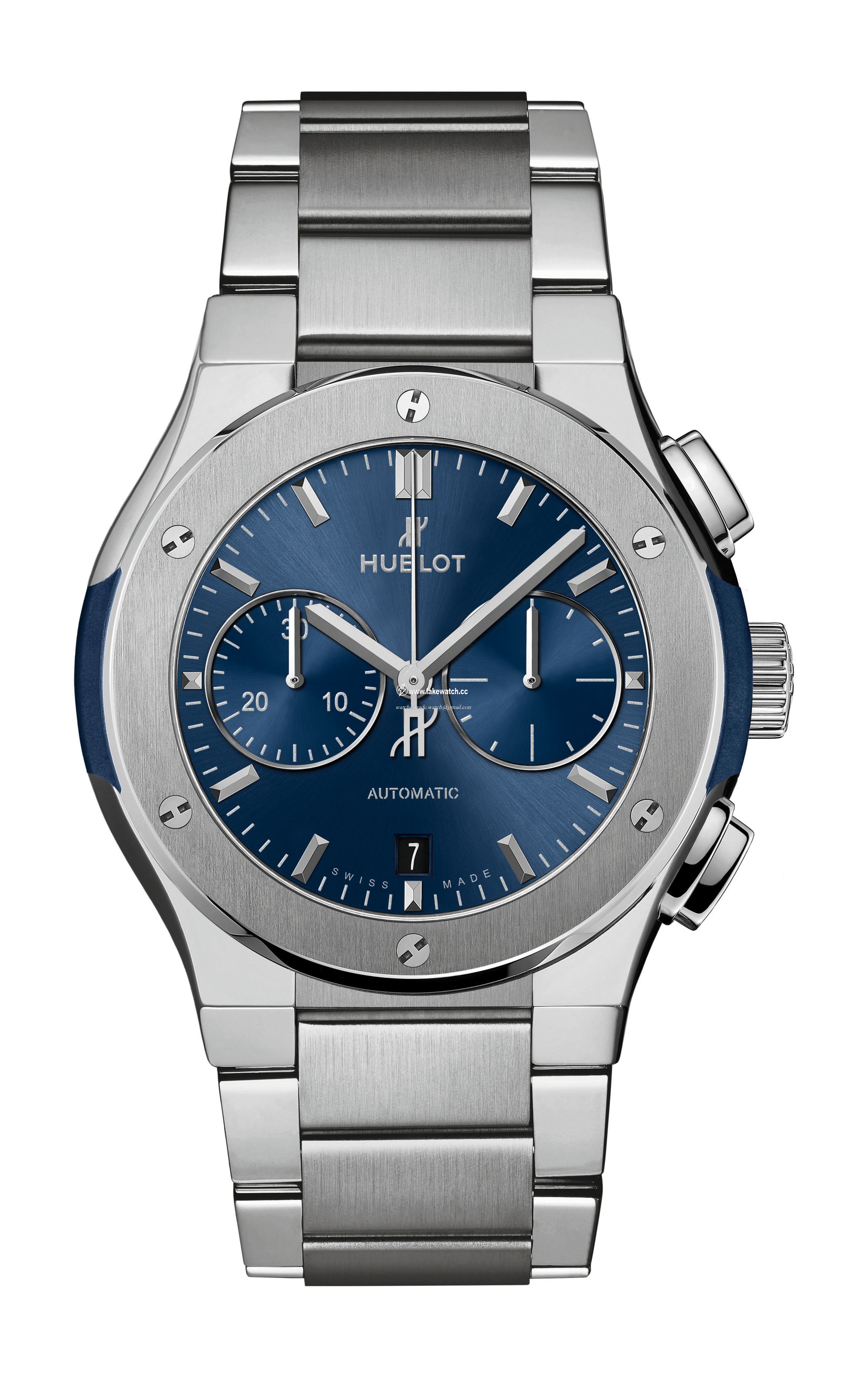Hublot Classic Fusion Chronograph Titanium Blue Bracelet 540.NX.7170.NX