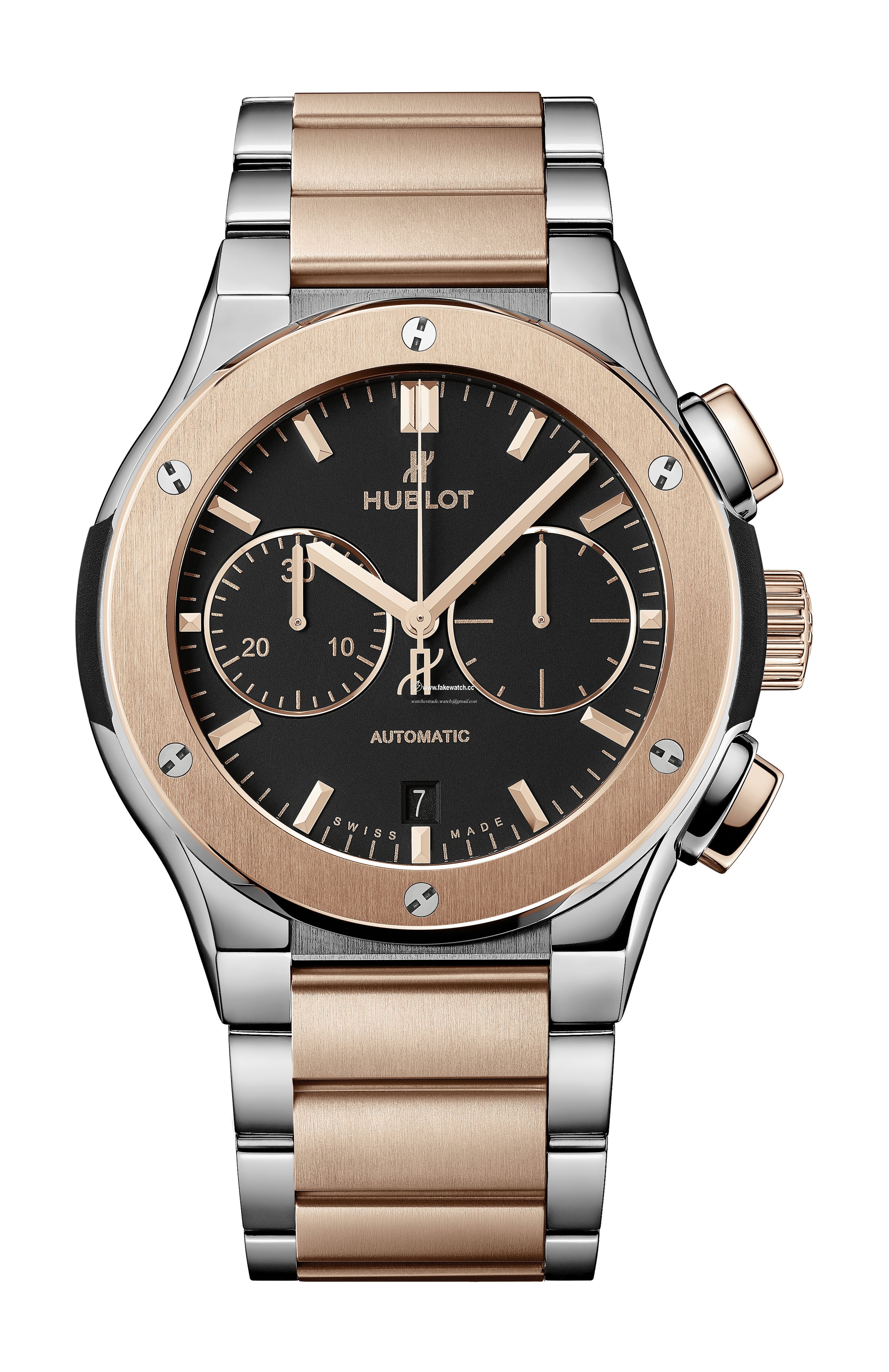 Hublot Classic Fusion Chronograph Titanium King Gold Bracelet 520.NO.1180.NO