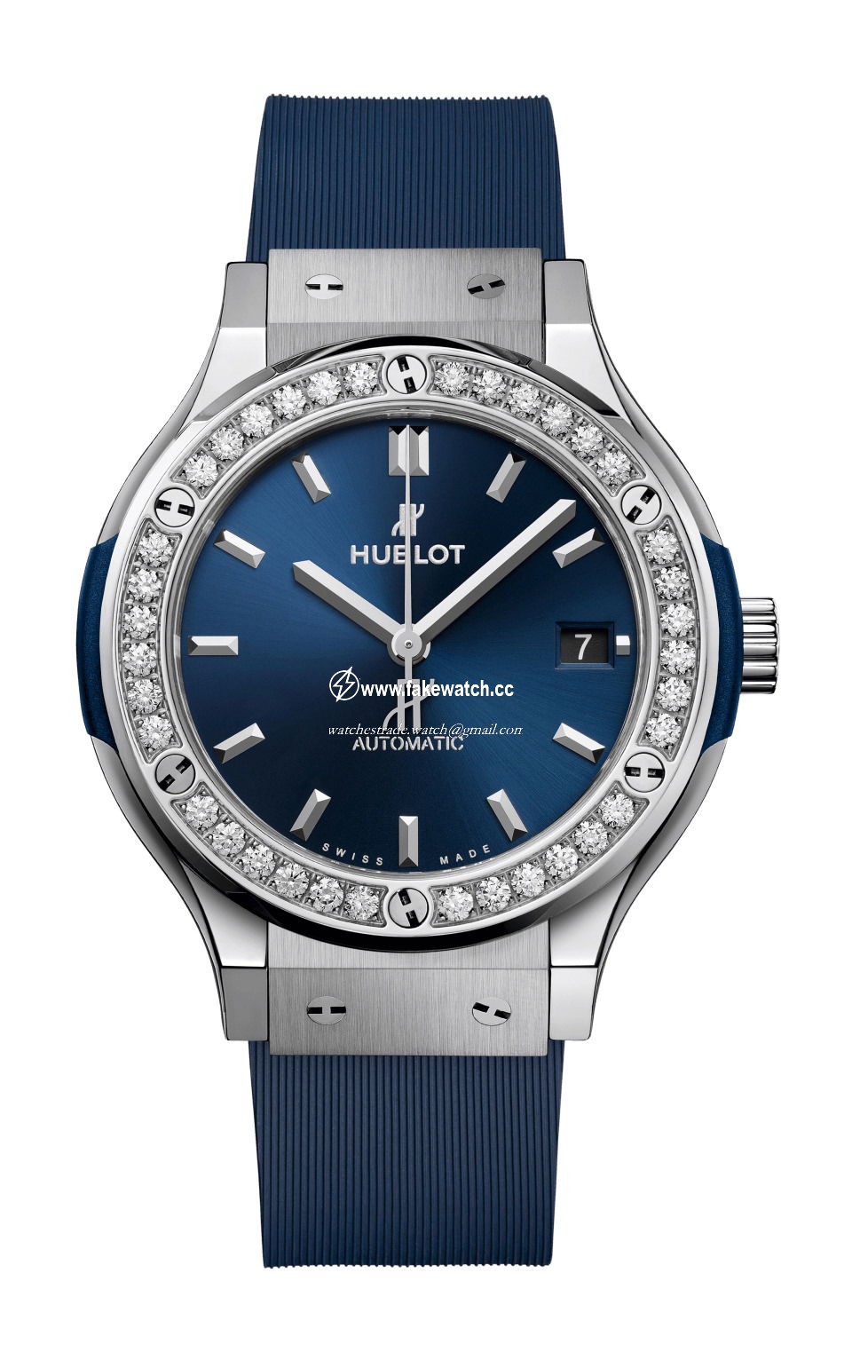 Hublot Classic Fusion Titanium Blue Diamonds 565.NX.7170.RX.1204