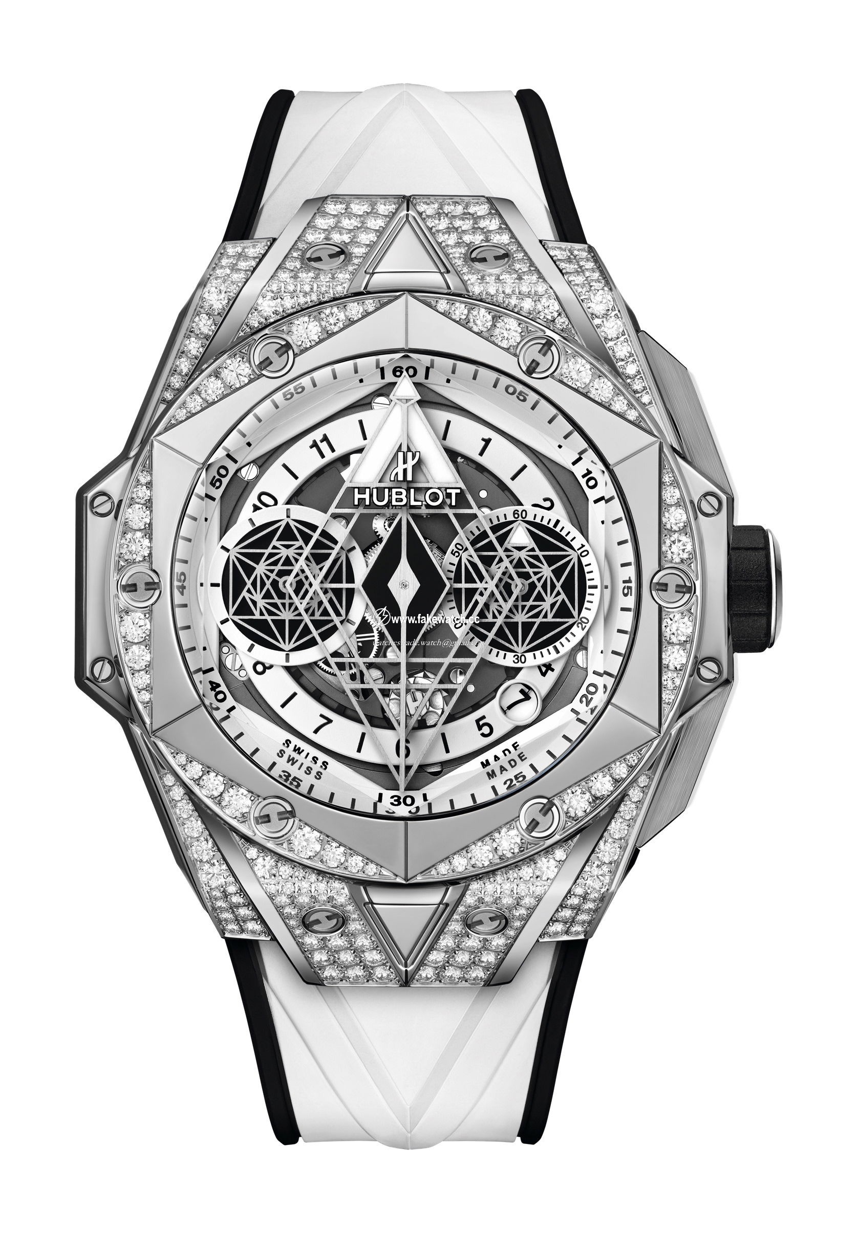 Hublot Sang Bleu II Titanium White Pave 418.NX.2001.RX.1604.MXM20