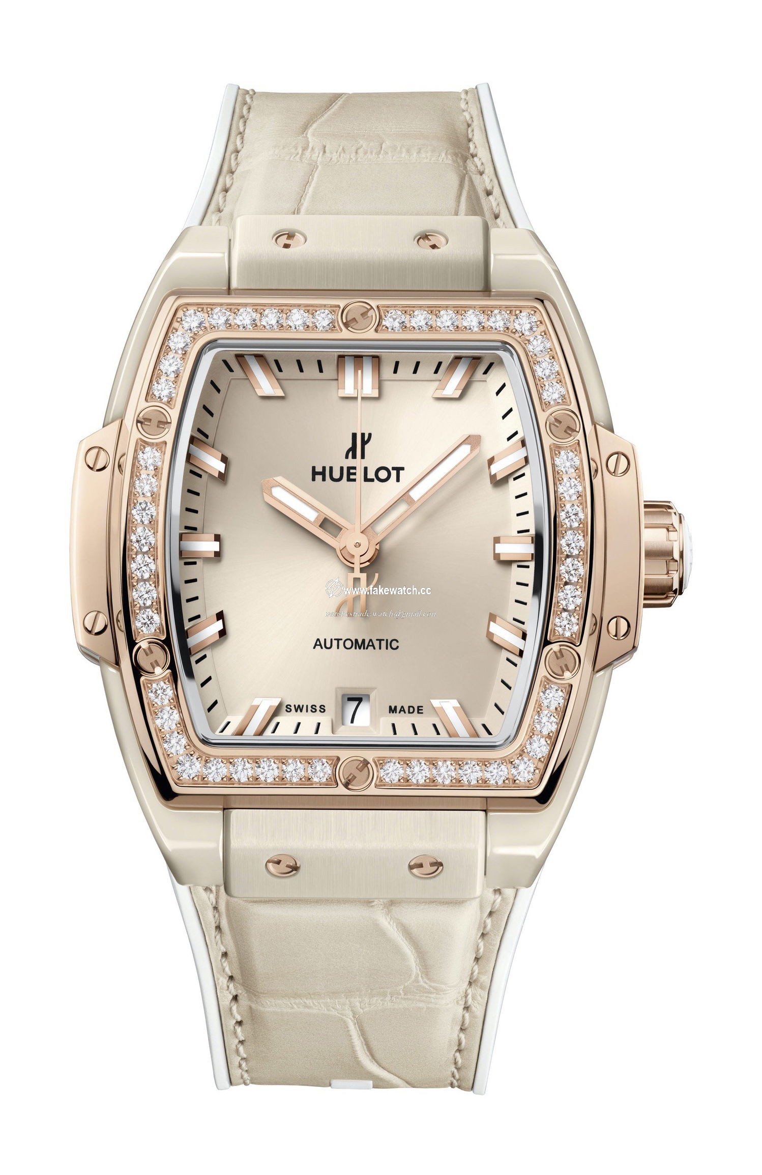 Hublot Spirit of Big Bang Beige Ceramic King Gold Diamonds 665.CZ.898B.LR.1204