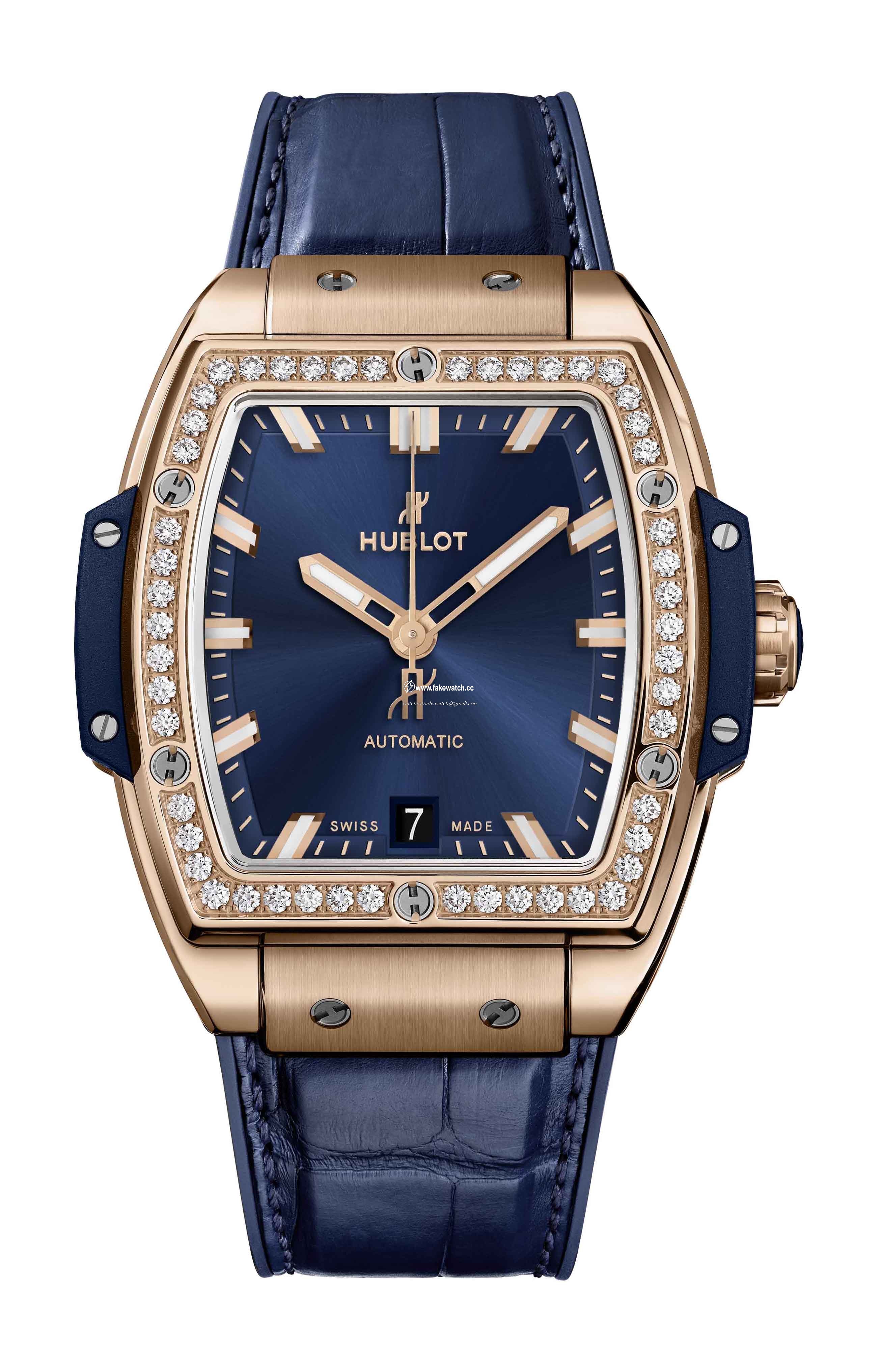 Hublot Spirit of Big Bang King Gold Blue Diamonds 665.OX.7180.LR.1204