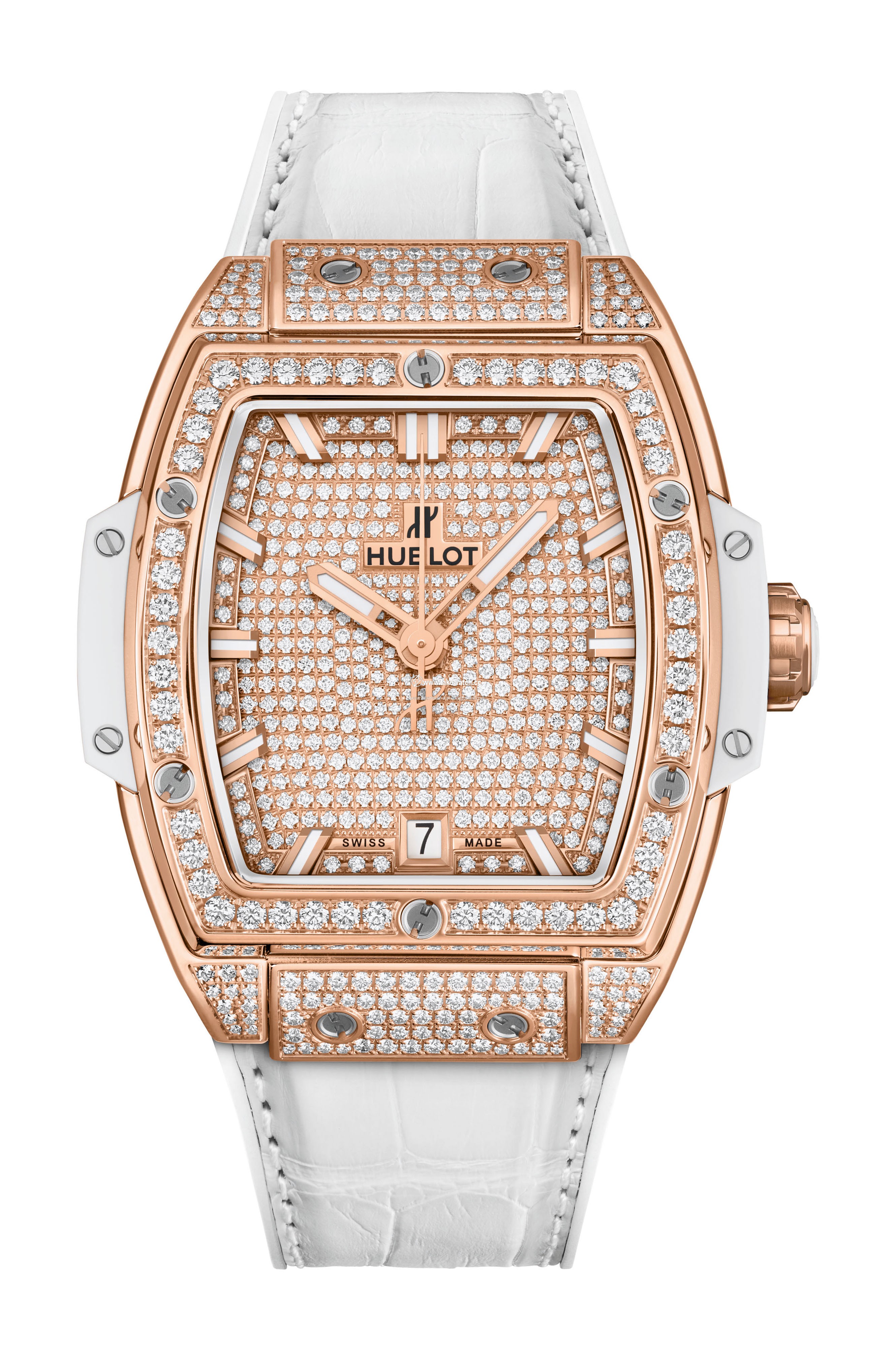 Hublot Spirit of Big Bang King Gold White Full Pave 665.OE.9010.LR.1604