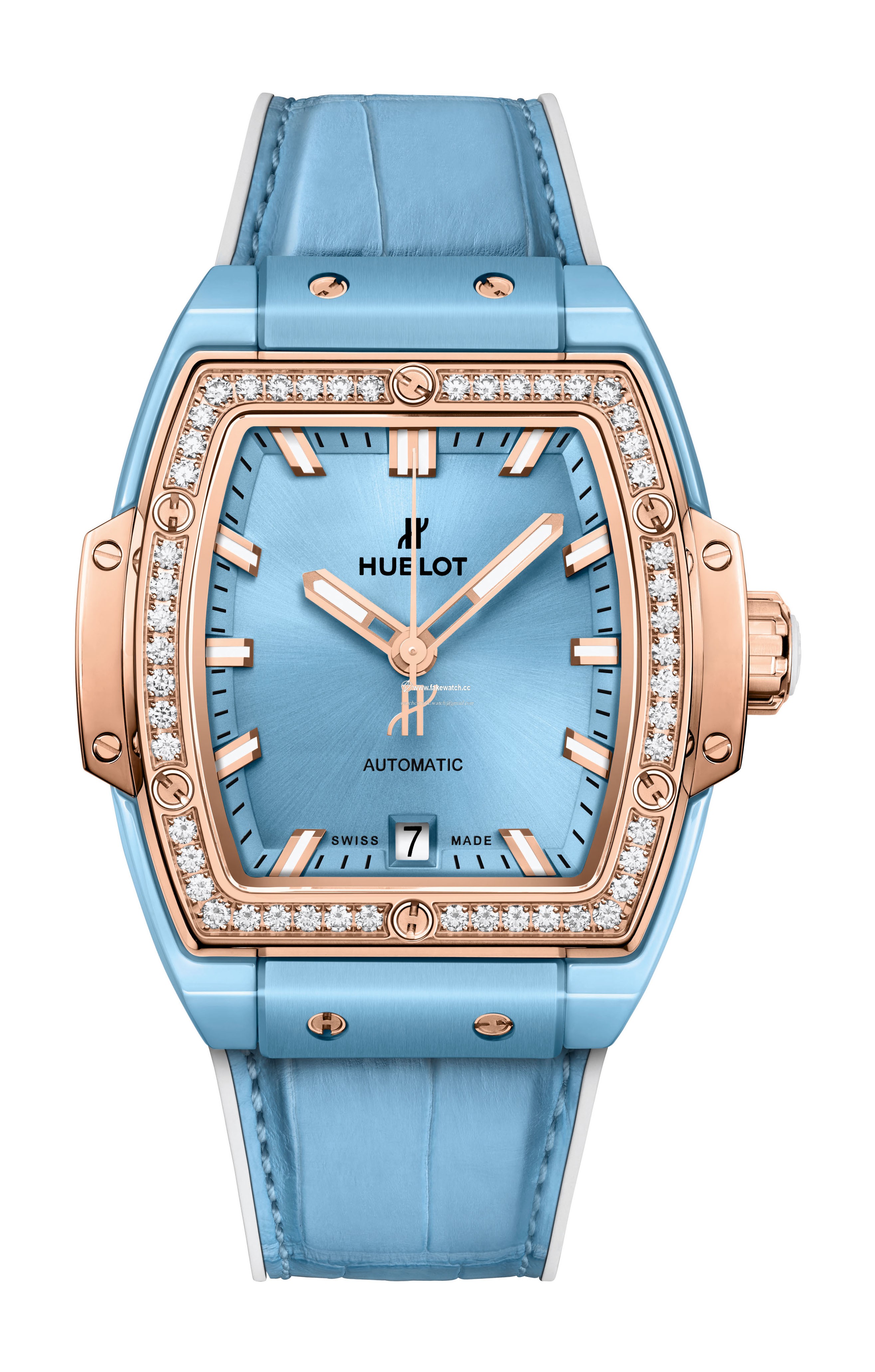 Hublot Spirit of Big Bang Light Blue Ceramic King Gold Diamonds 665.EO.891L.LR.1204