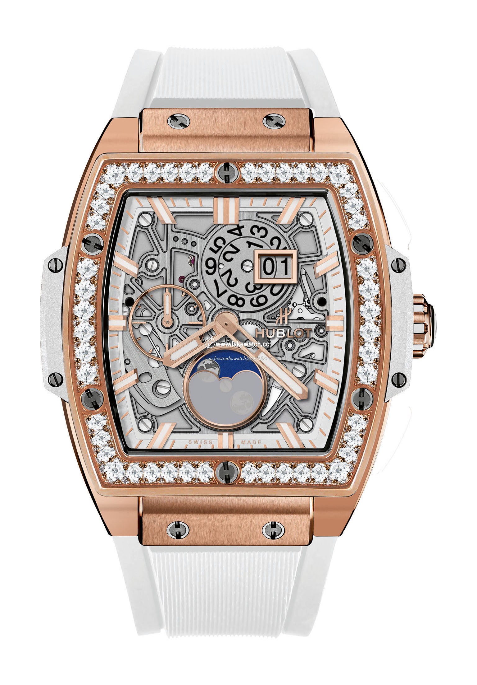 Hublot Spirit Of Big Bang Moonphase King Gold White Diamonds 647.OE.2080.RW.1204