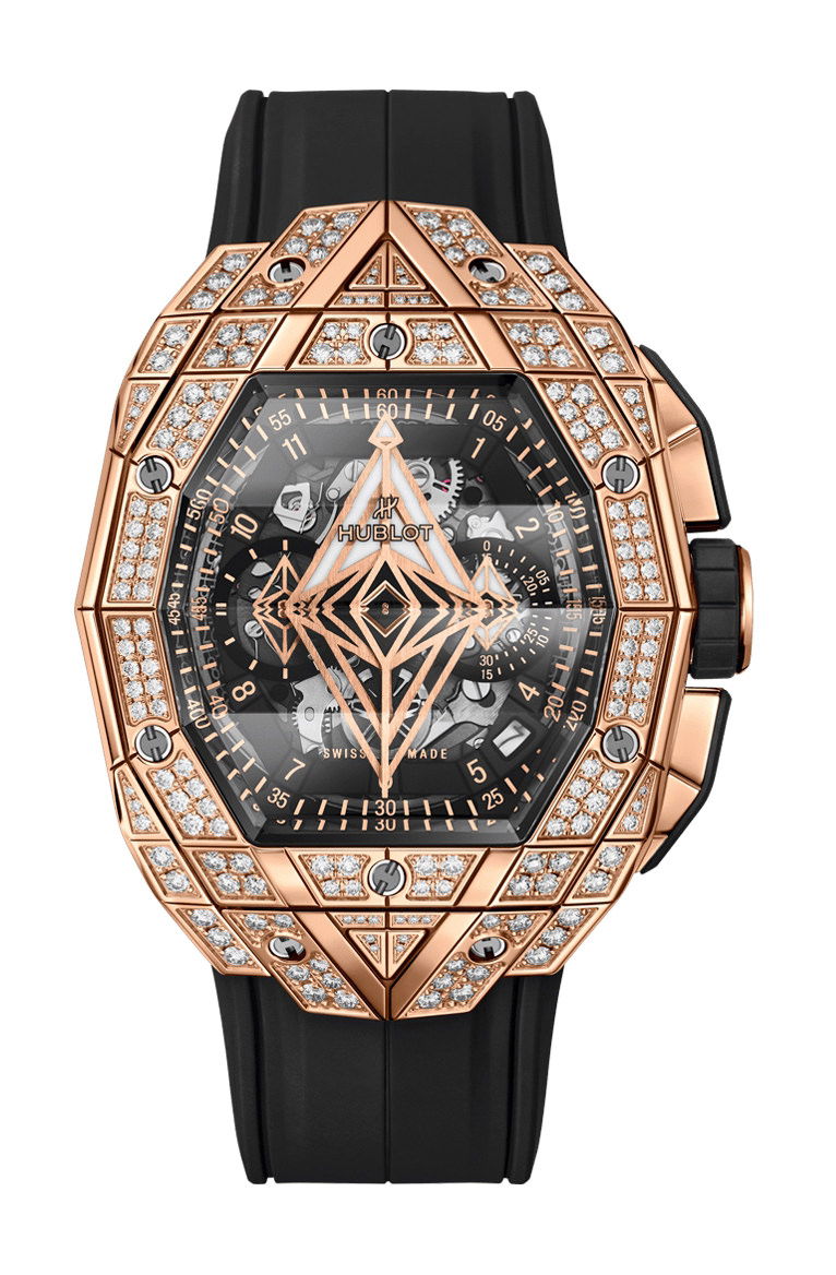 Hublot Spirit of Big Bang Sang Bleu King Gold Pave 648.OX.0108.RX.1604.MXM23