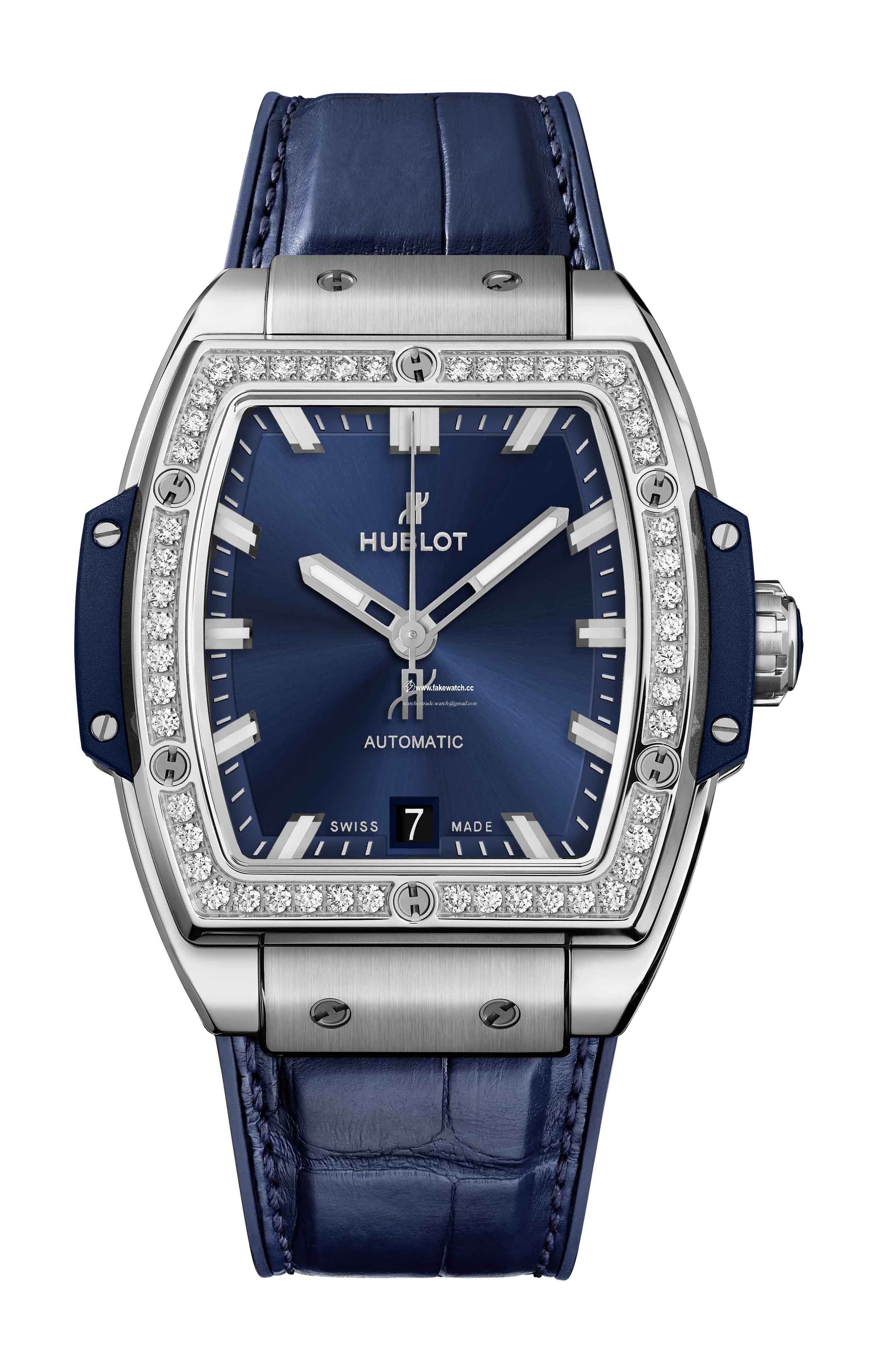 Hublot Spirit of Big Bang Titanium Blue Diamonds 665.NX.7170.LR.1204
