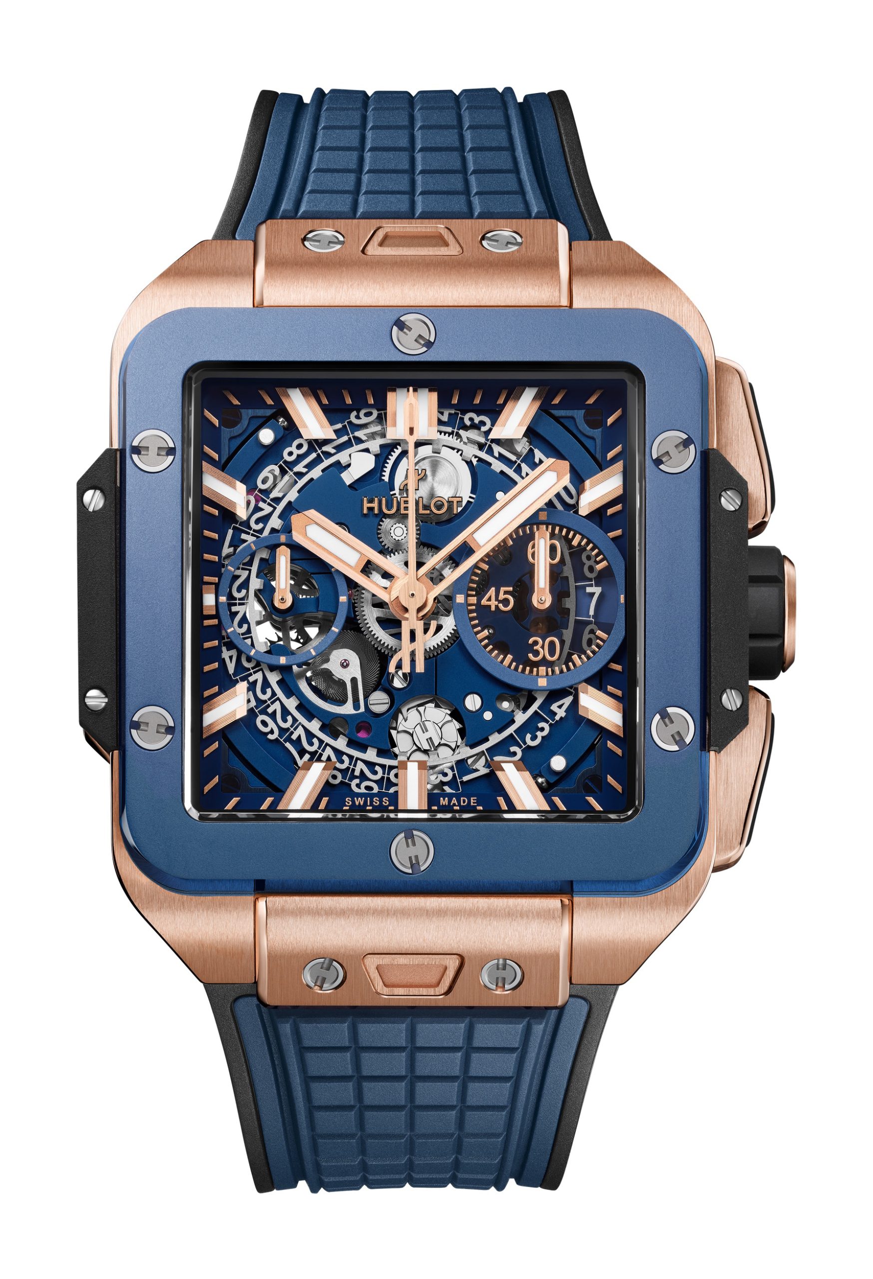 Hublot Square Bang Unico King Gold Blue Ceramic 821.OL.5180.RX-SD